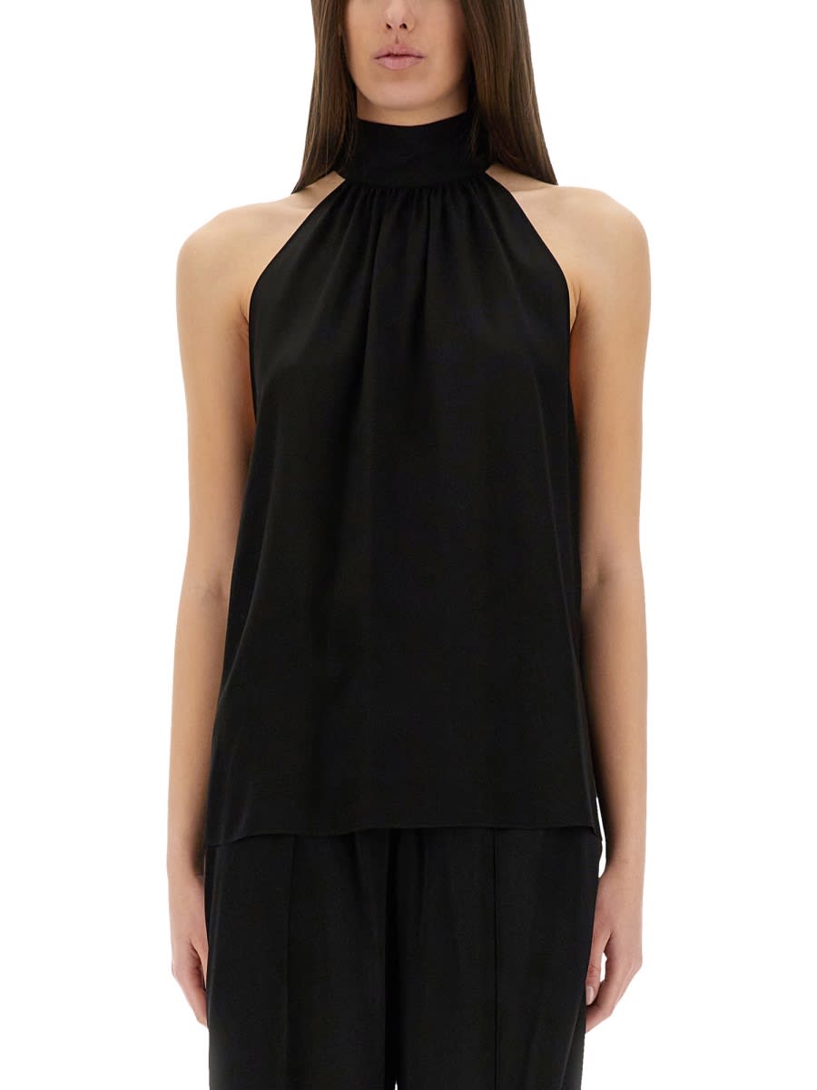 Tom Ford Sleeveless Lavalliere Blouse