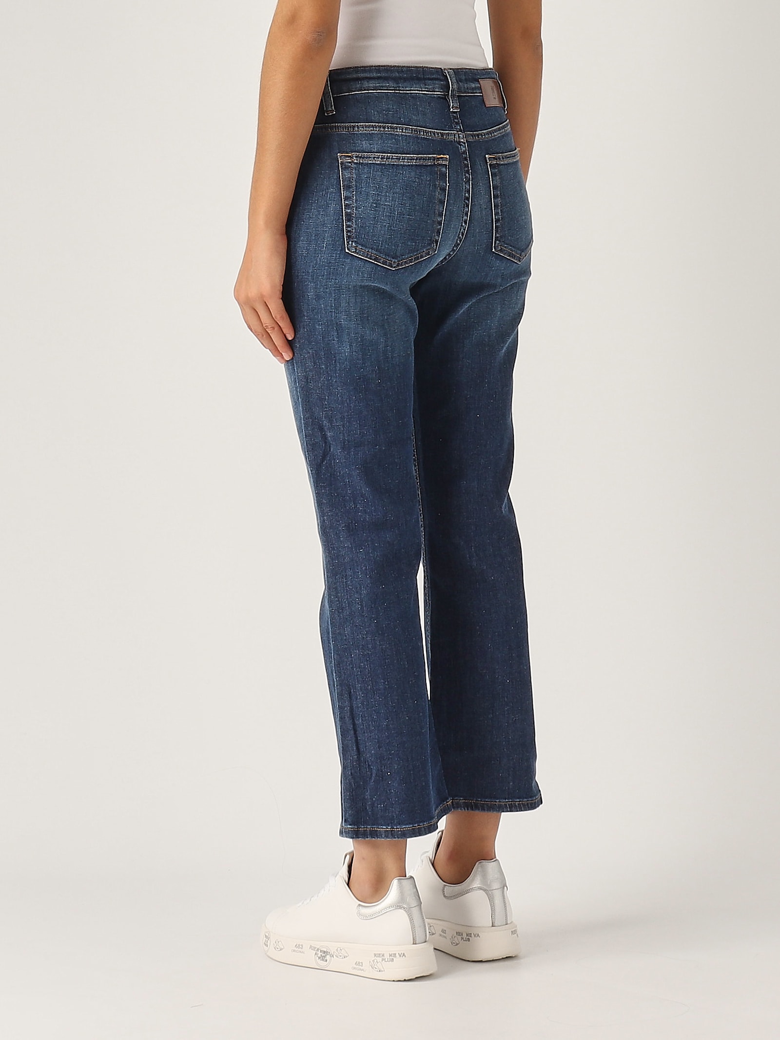 Shop Pt Torino Cotton Jeans In Denim Blu