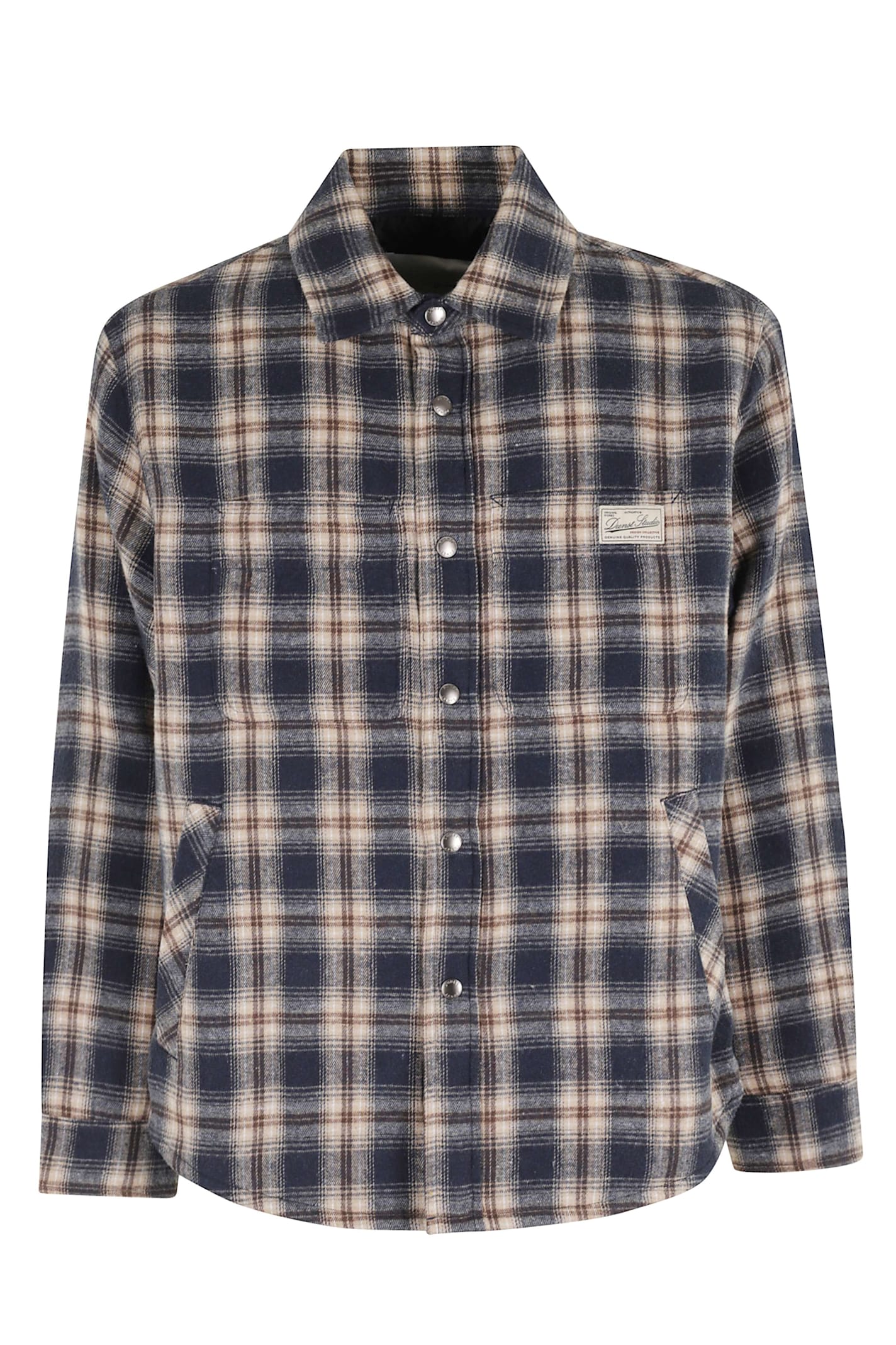 Dunst Unisex Quilted Check Flannel Shirt