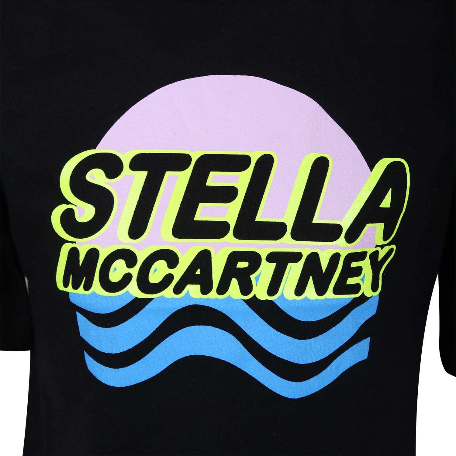 Shop Stella Mccartney Black T-shirt For Girl With Logo