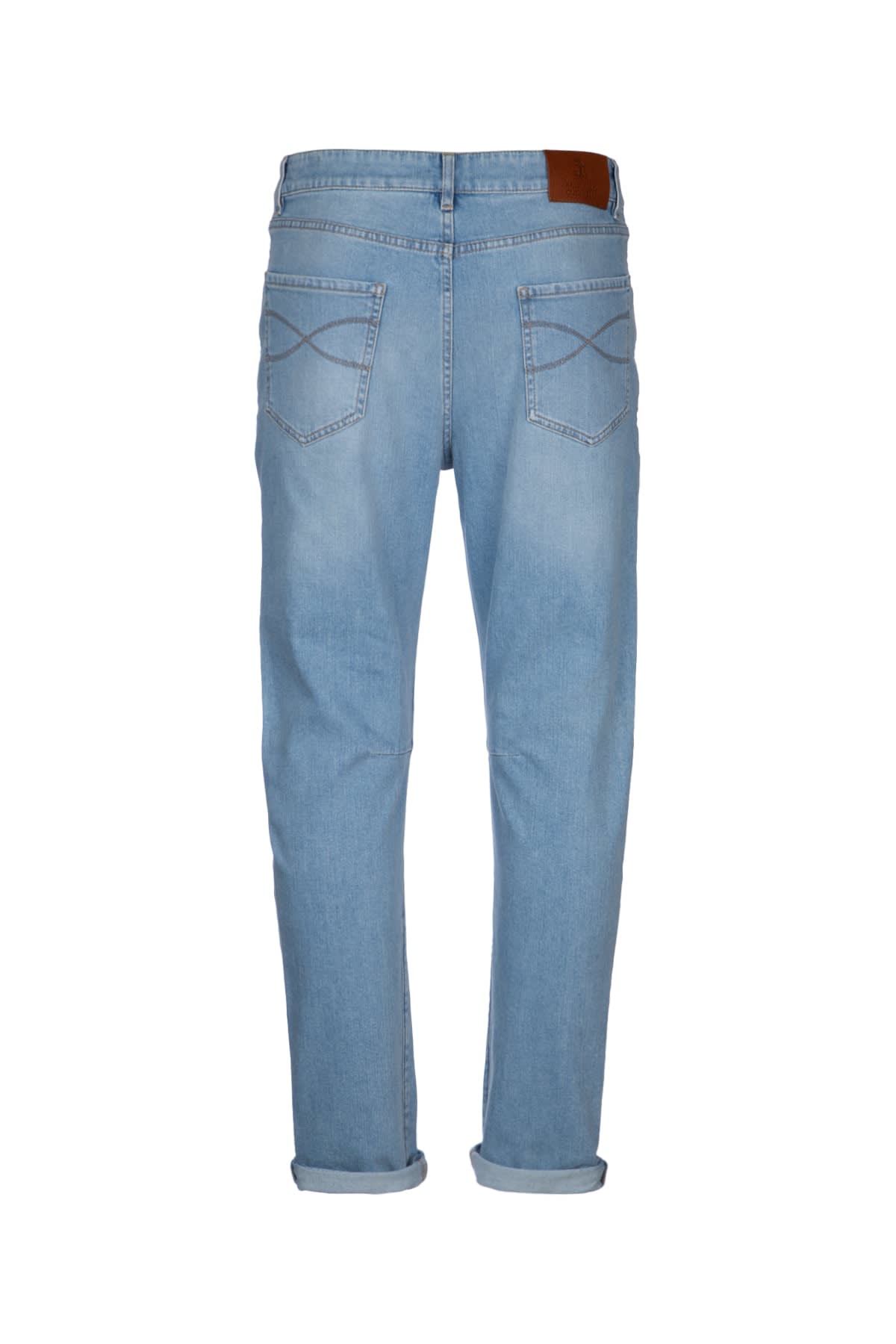 Shop Brunello Cucinelli Denim Pants In C1469