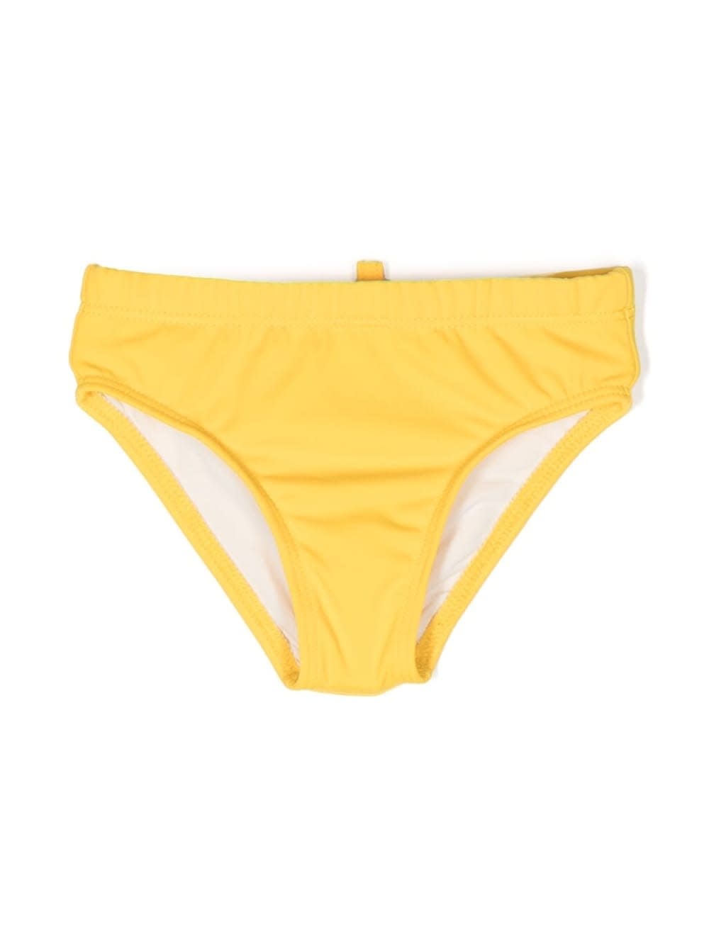 Dsquared2 Teen Logo-print Swim Trunks In Yellow