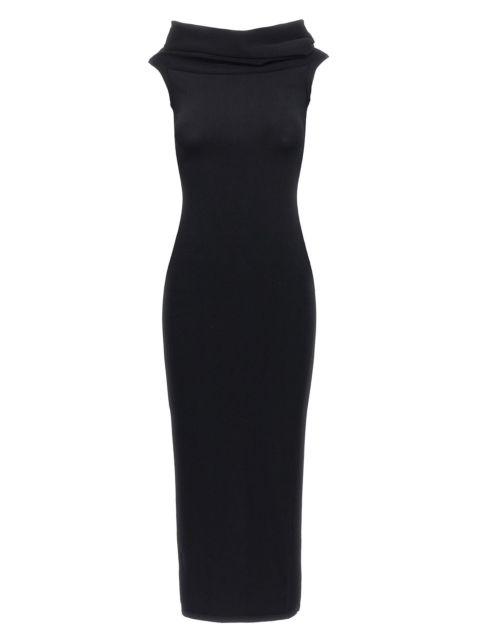 Shop Wardrobe.nyc Off-shoulder Dress In Black