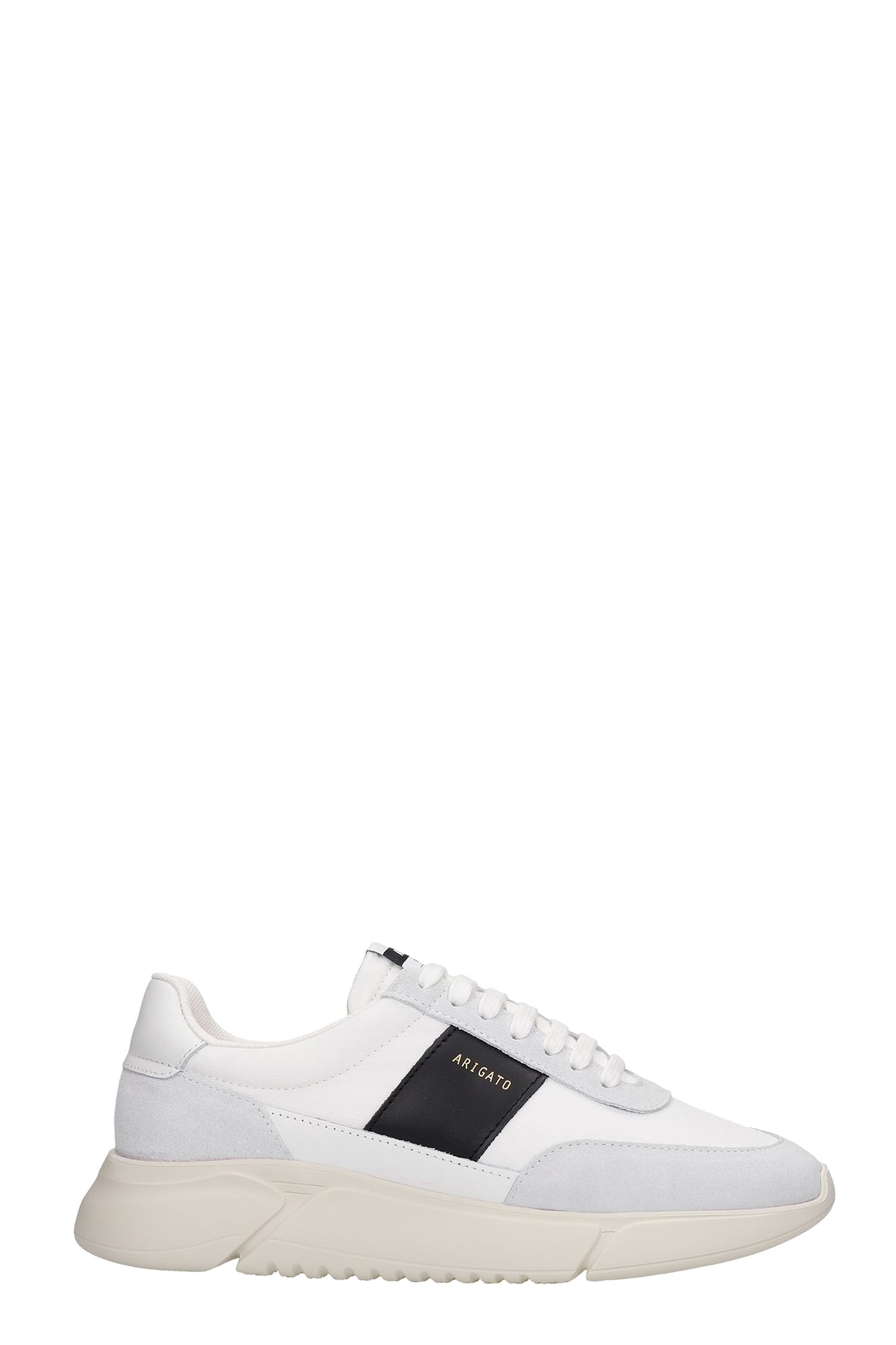 Axel Arigato Genesis Sneakers In White Suede And Leather