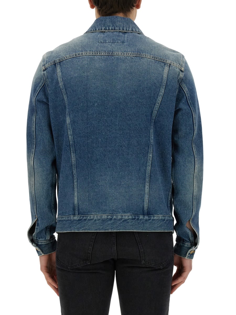 Shop Golden Goose Denim Jacket In Blue