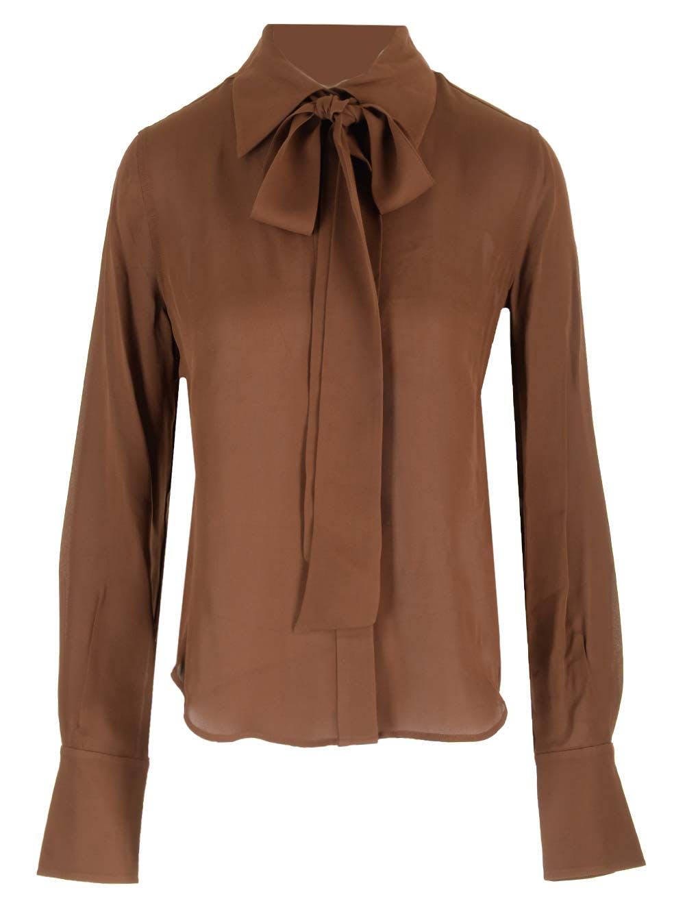 Shop Equipment Lèvalliere Collar Shirt In Marrone