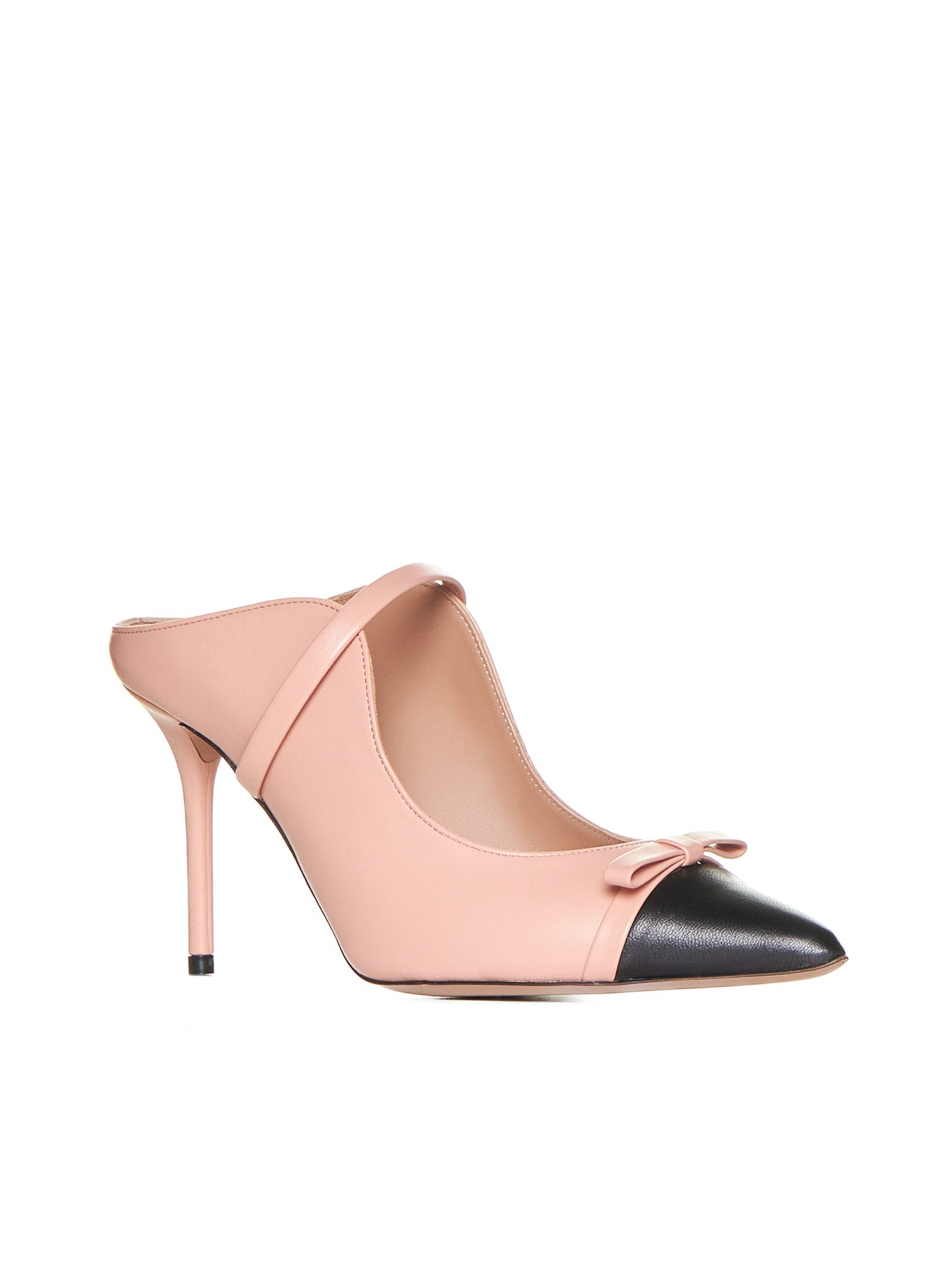 Shop Malone Souliers Sandals In Peach/black