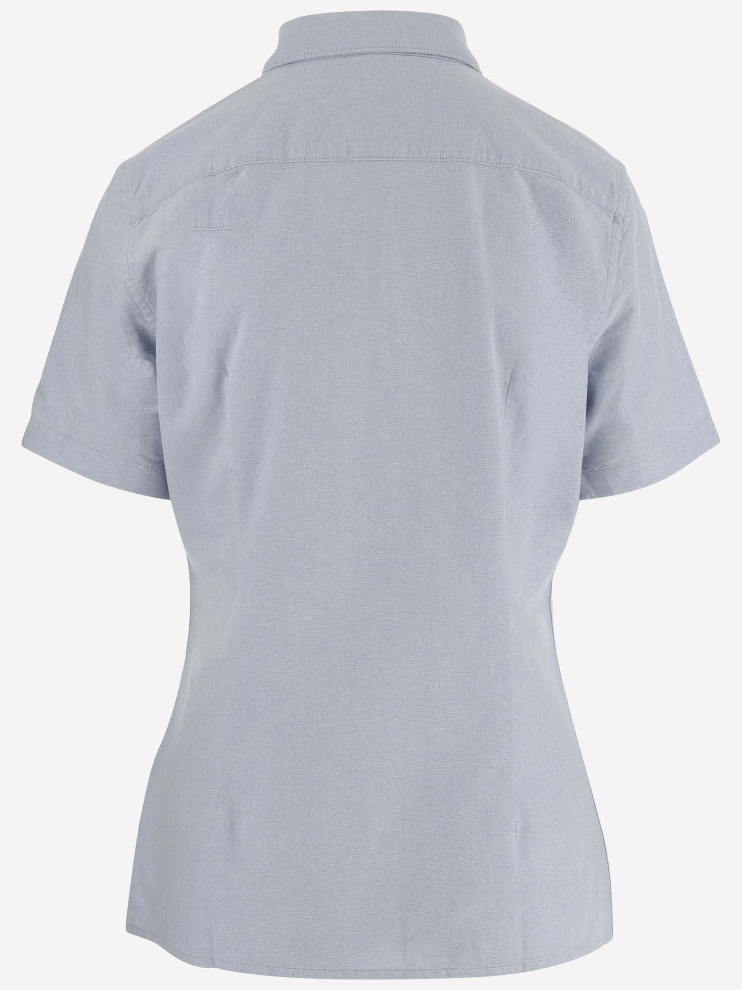 Shop Aspesi Cotton Short Sleeve Shirt In Clear Blue