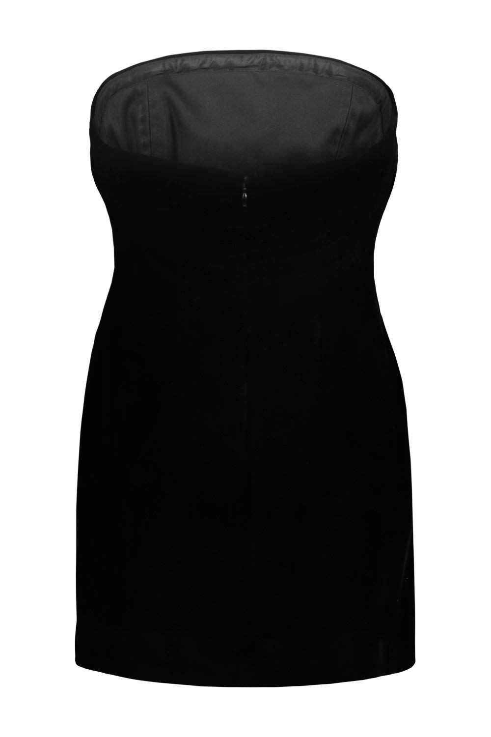 Shop Wardrobe.nyc Velvet Mini Dress In Blk Black