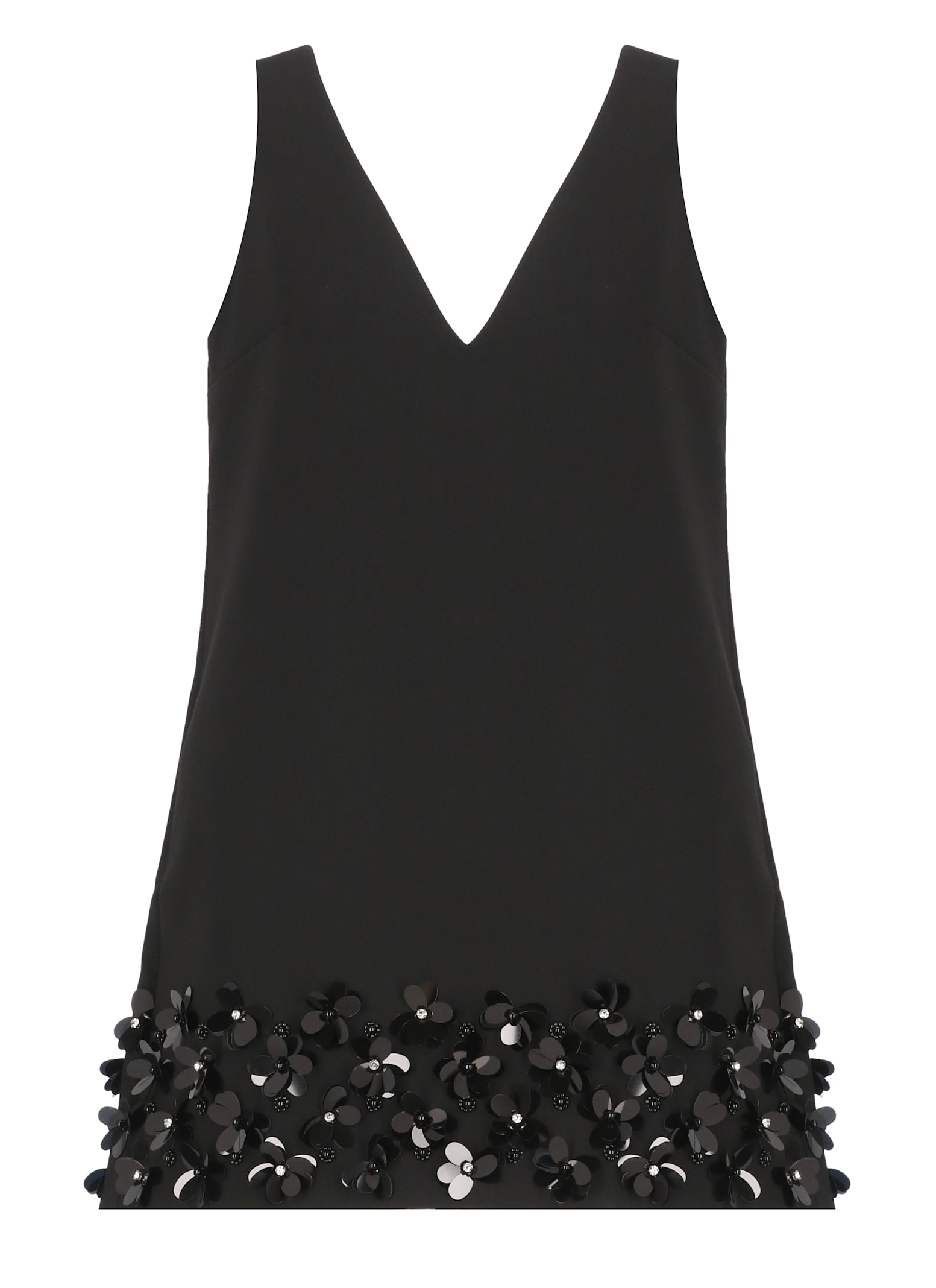 Mini Dress With Paillettes