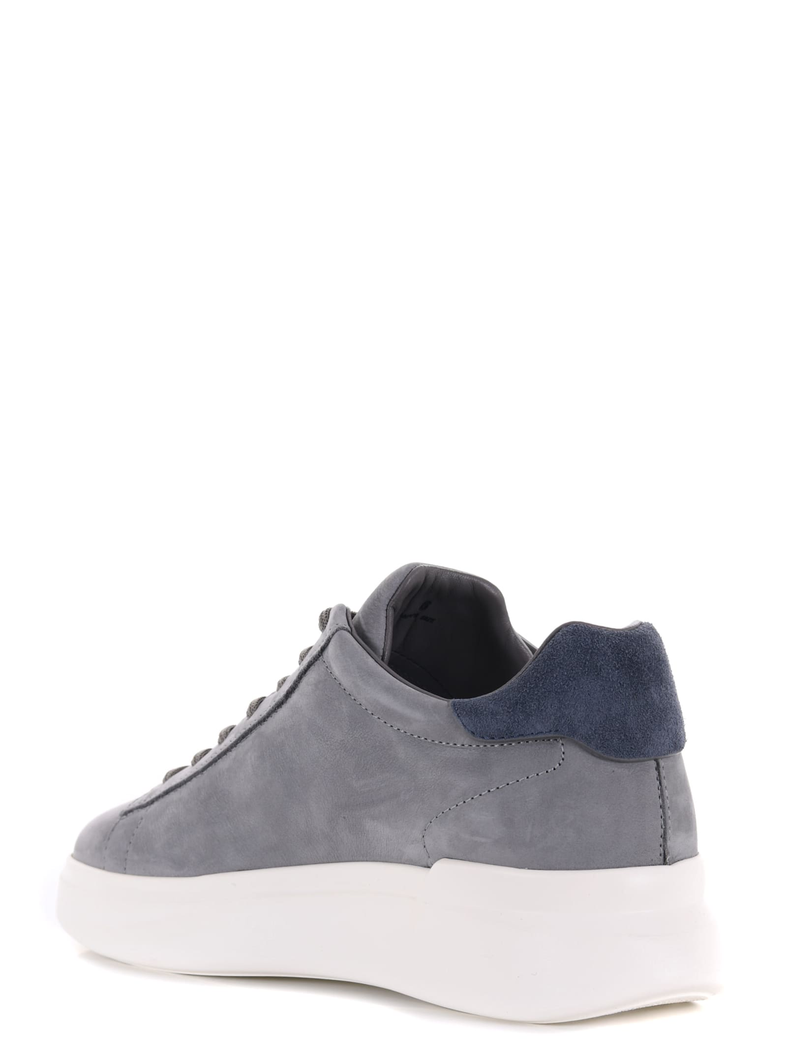 Shop Hogan Sneakers In Nubuck In Grey