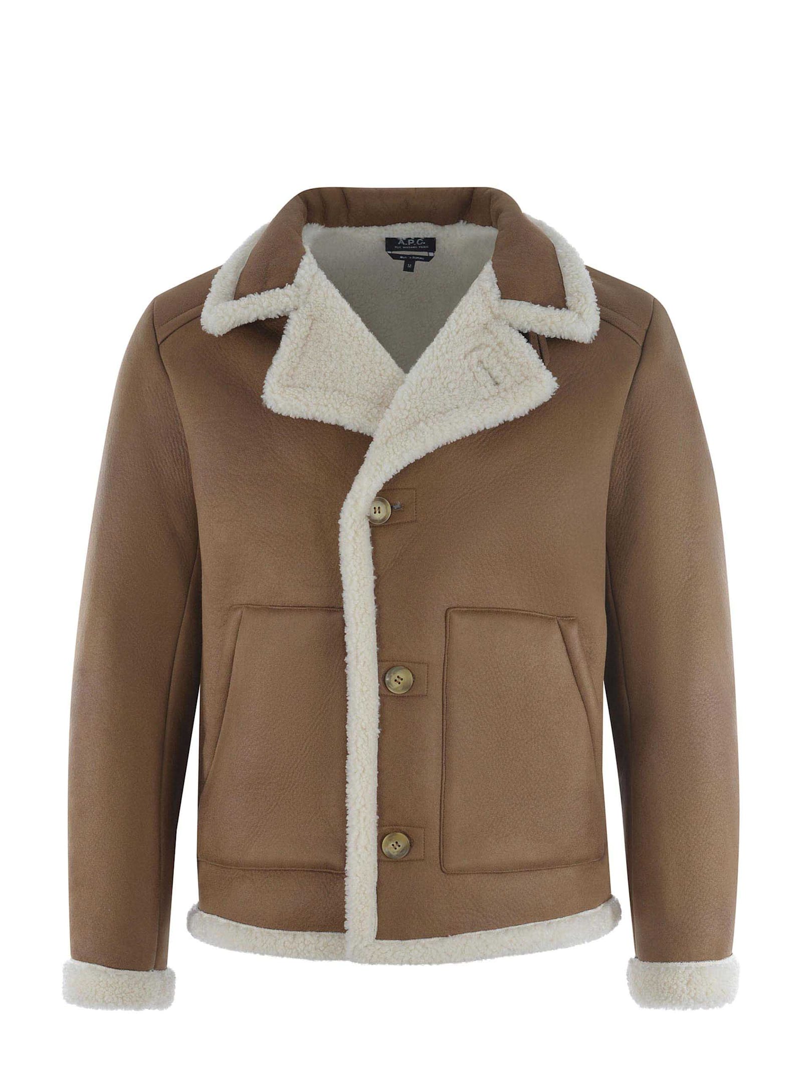 Shop Apc Jacket A.p.c. Made Of Soft Fabric In Camel