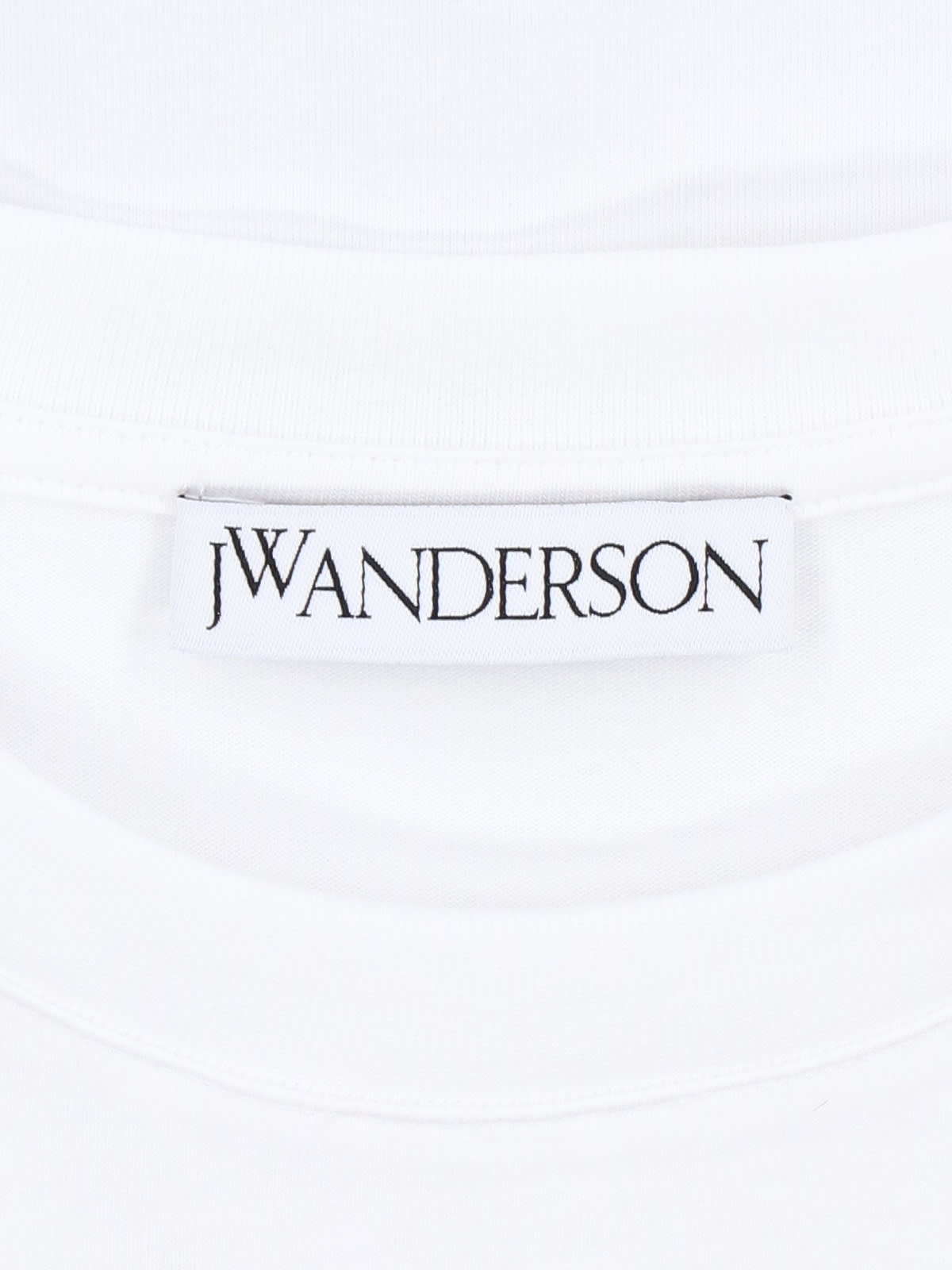 Shop Jw Anderson Crew-neck Logo T-shirt