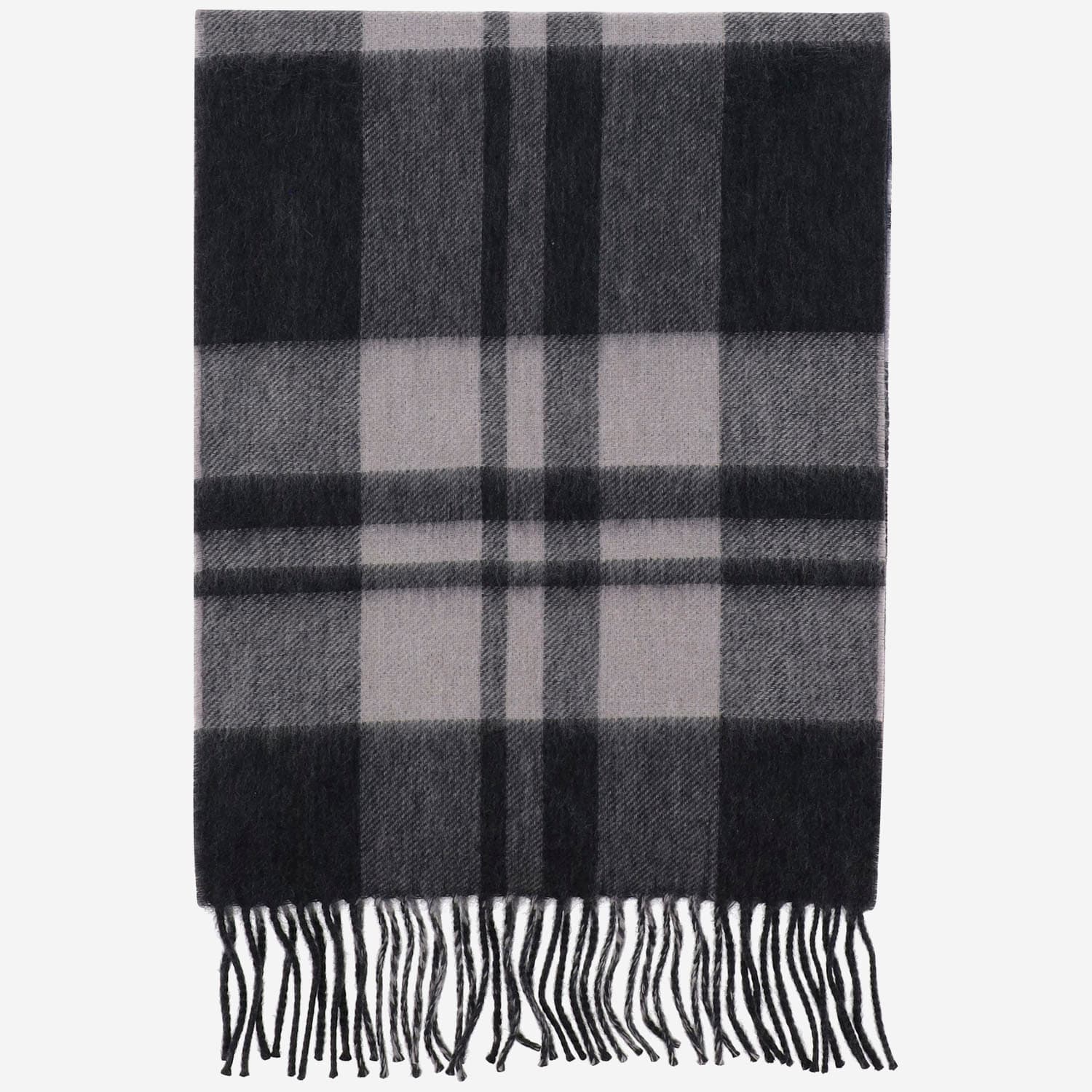 Cashmere Scarf With Check Pattern