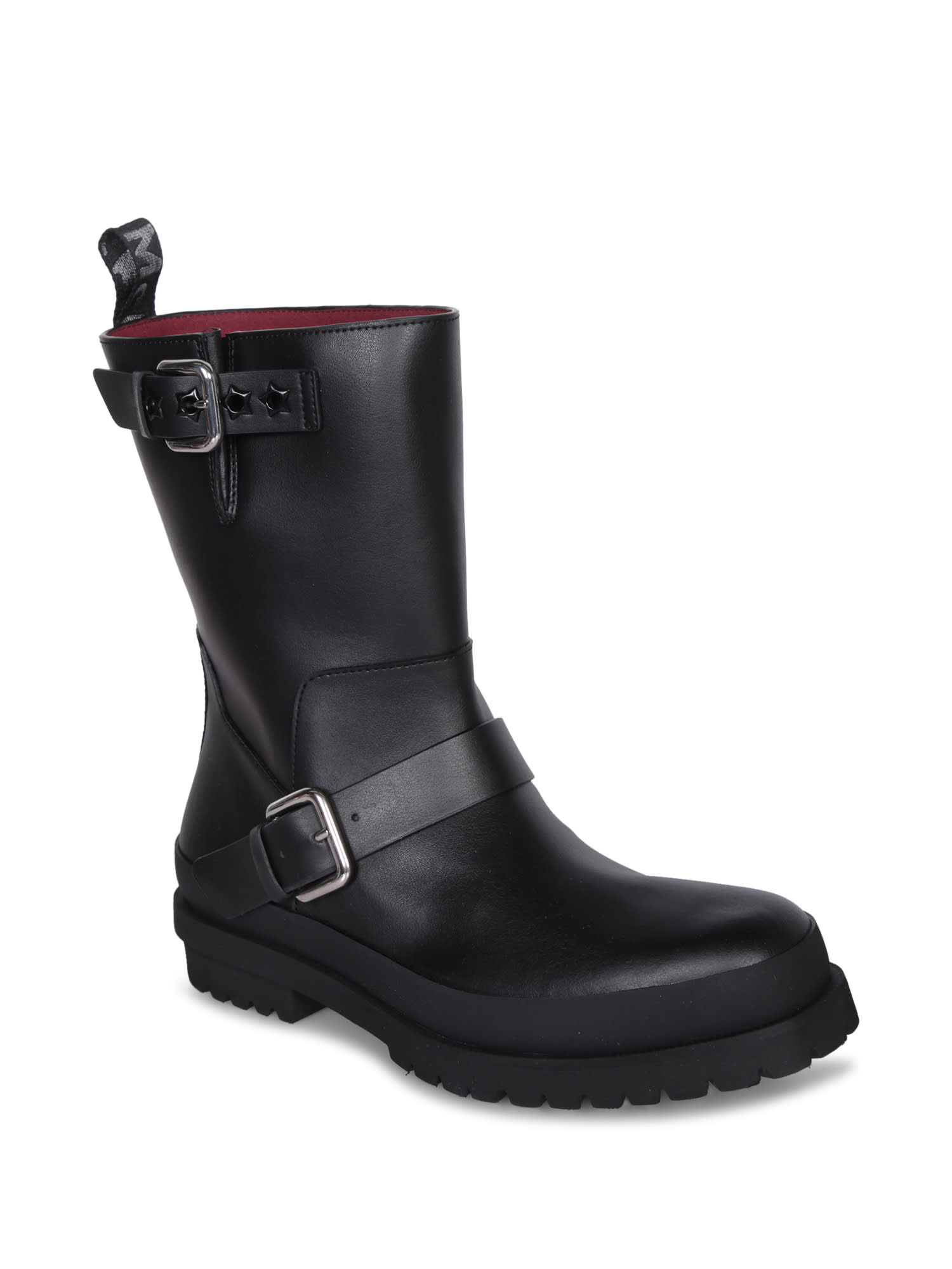 Shop Stella Mccartney Trace Eco Black Boots