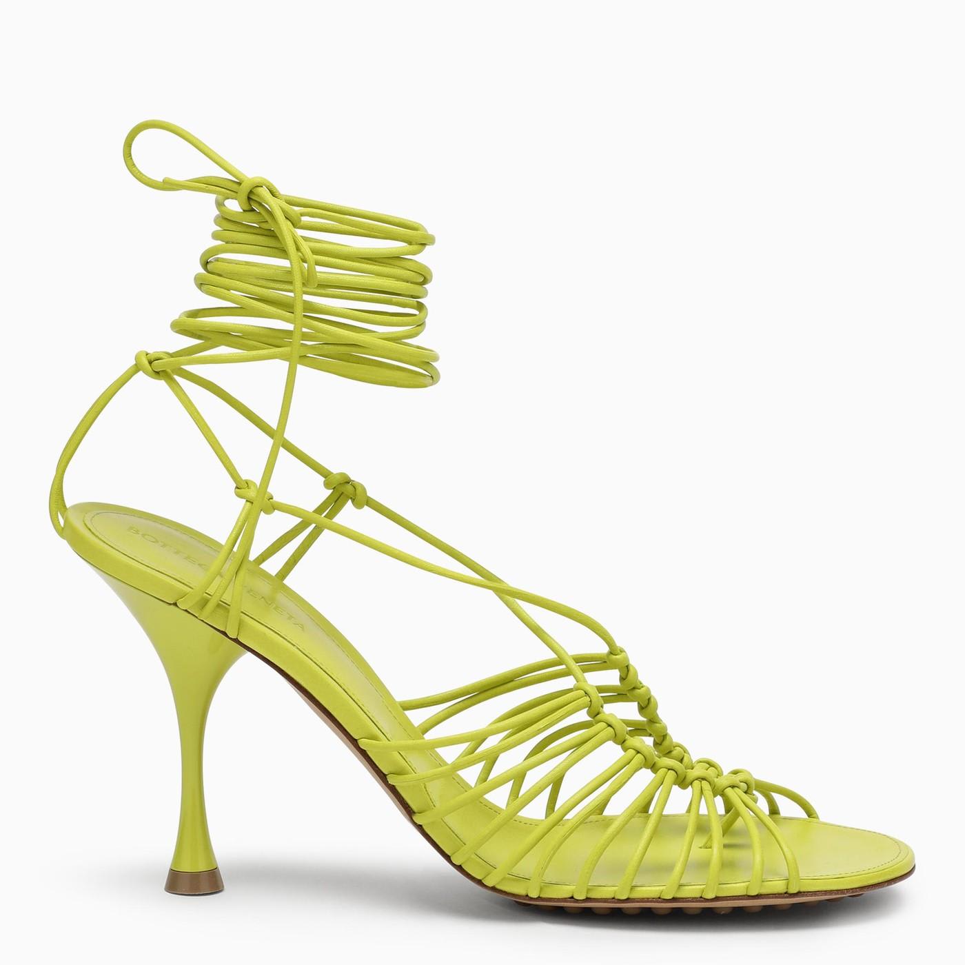 Shop Bottega Veneta Dot Sandals In Green