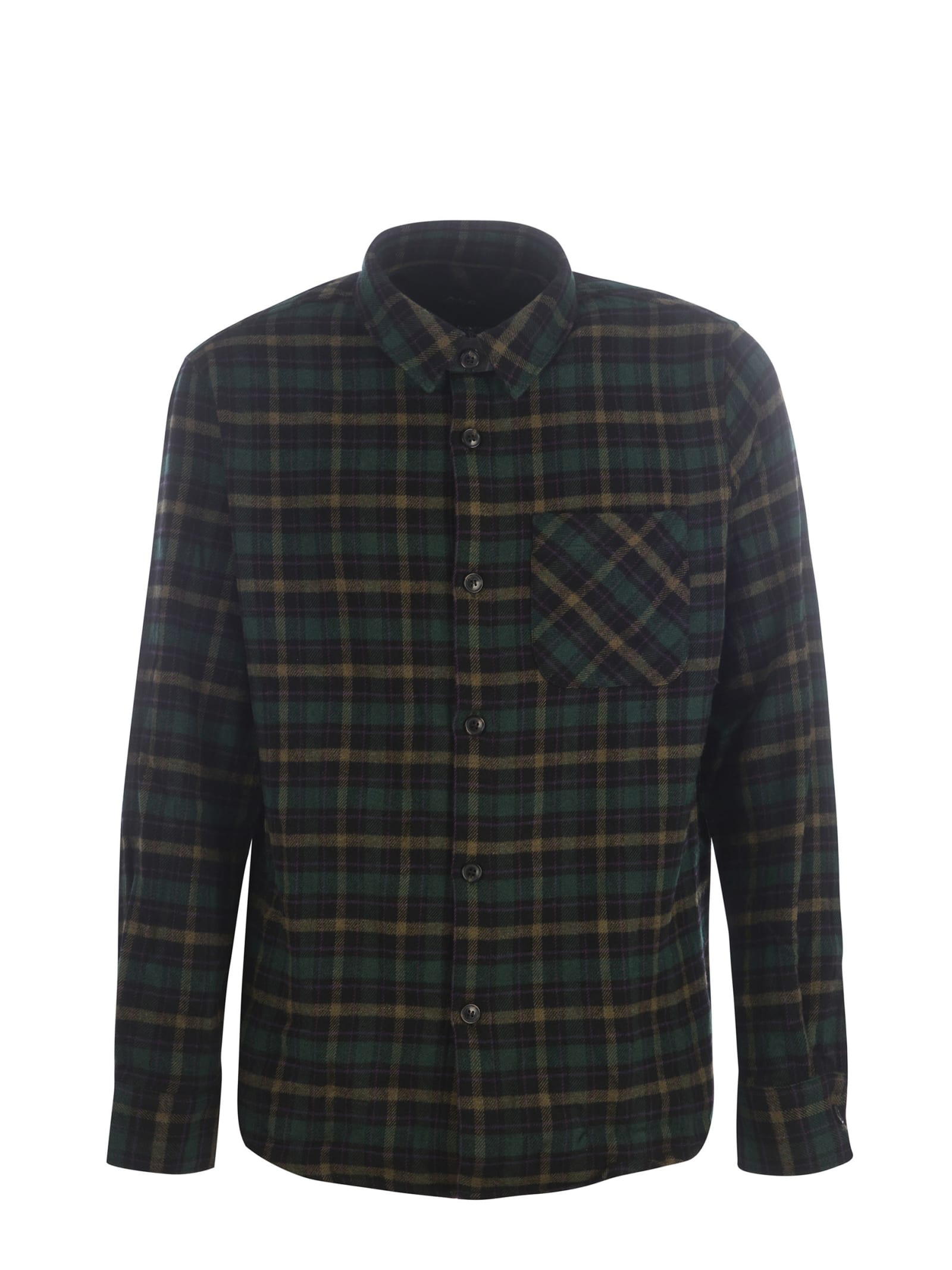 A.P.C. Shirt A.p.c. trek In Wool And Cotton
