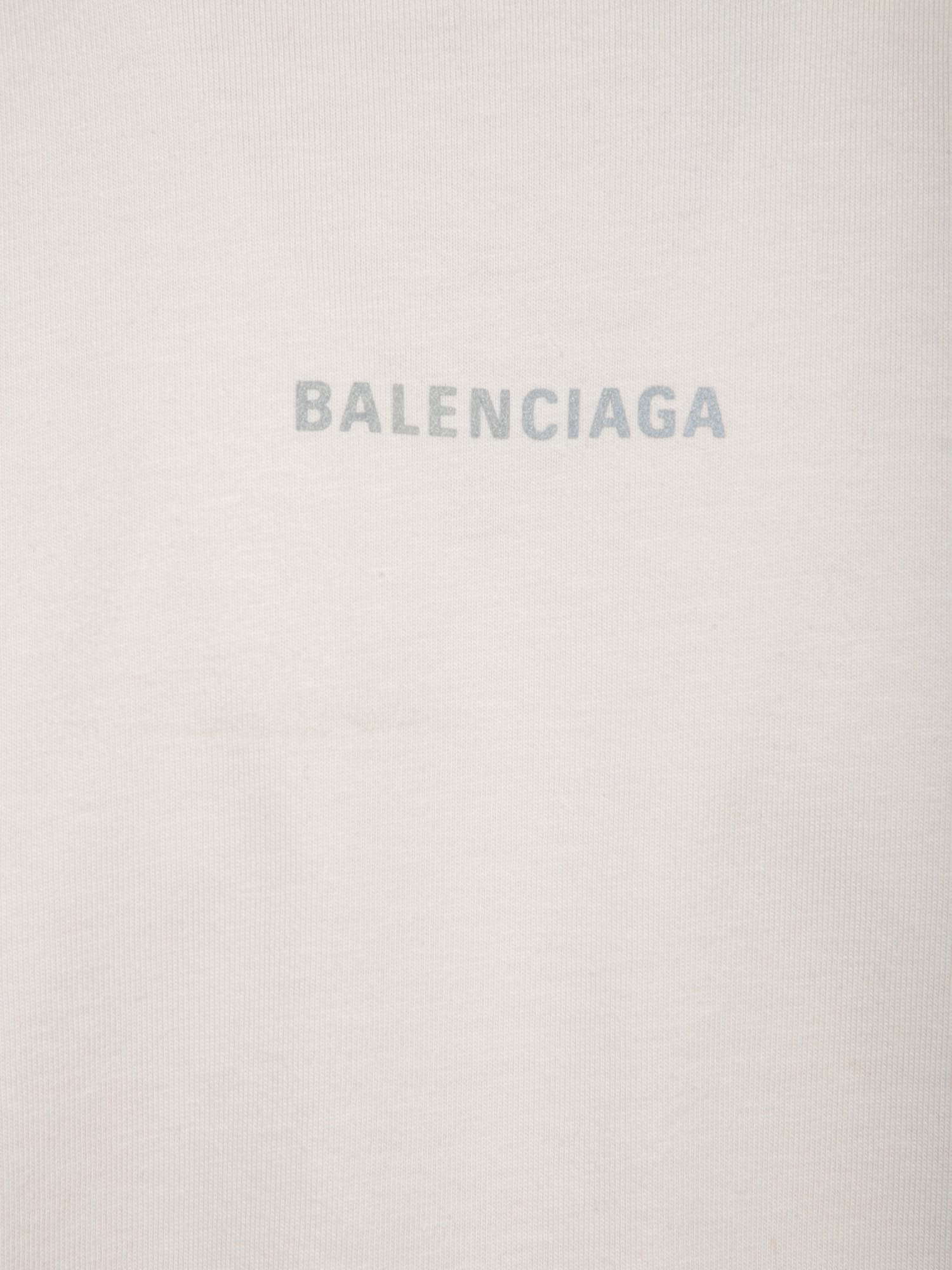 Shop Balenciaga Reflective White T-shirt