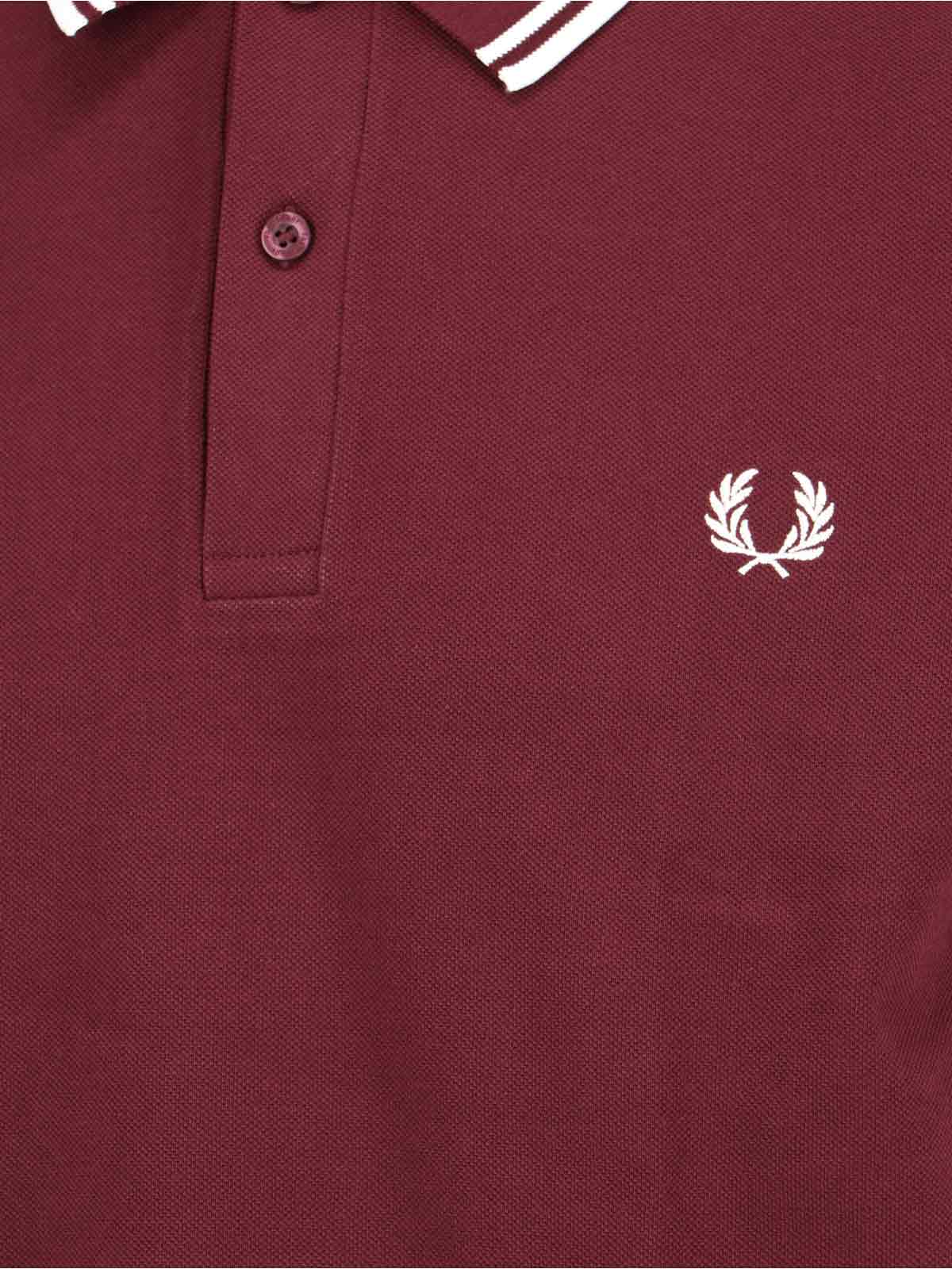 Shop Comme Des Garçons Logo Polo Shirt In Red