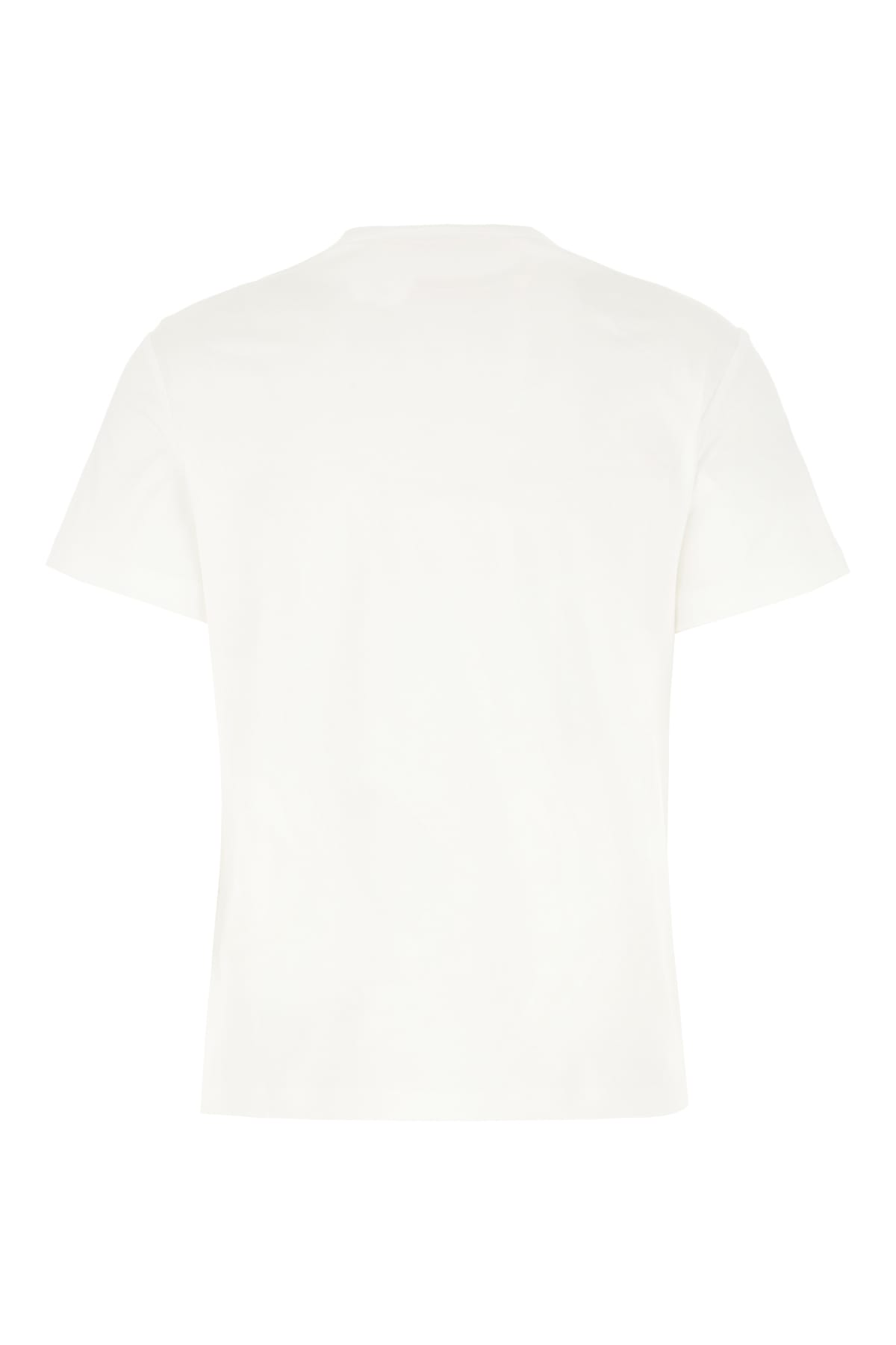 Shop Valentino White Cotton T-shirt In Bianco