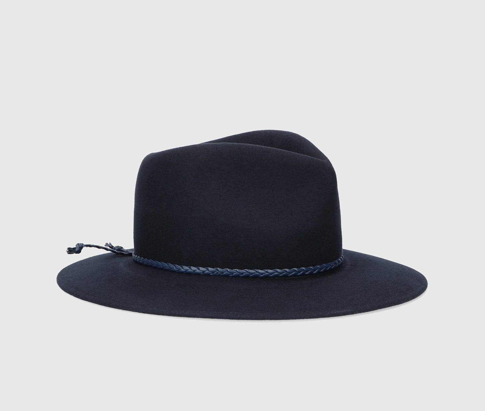 Shop Borsalino Country Lambs Fine Wool Felt In Blueberry