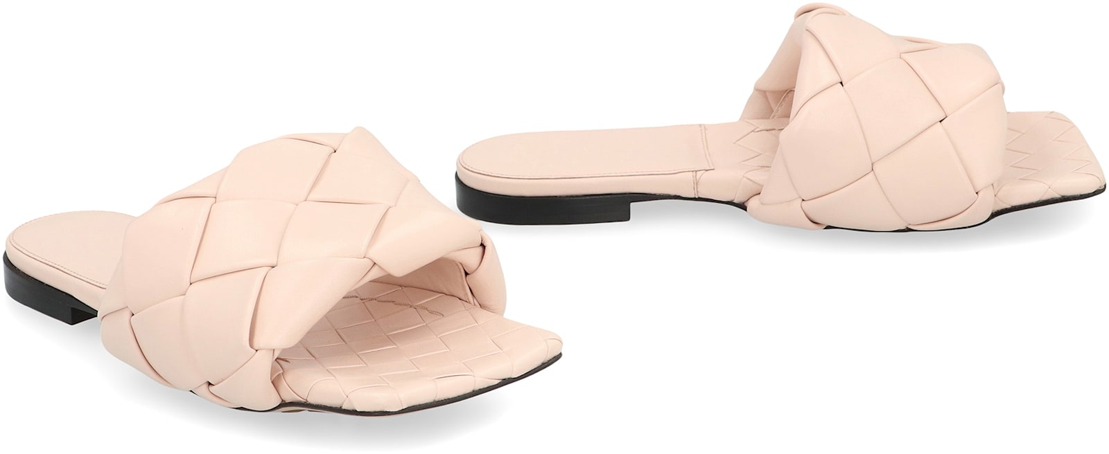 Bottega Veneta The Lido Leather Flat Sandals