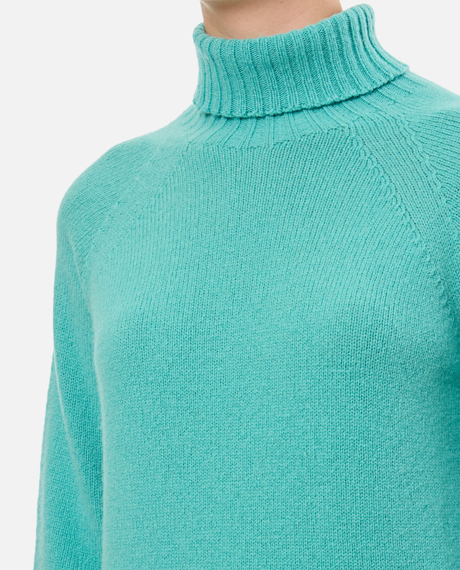 Shop Drumohr Turtleneck Sweater In Clear Blue