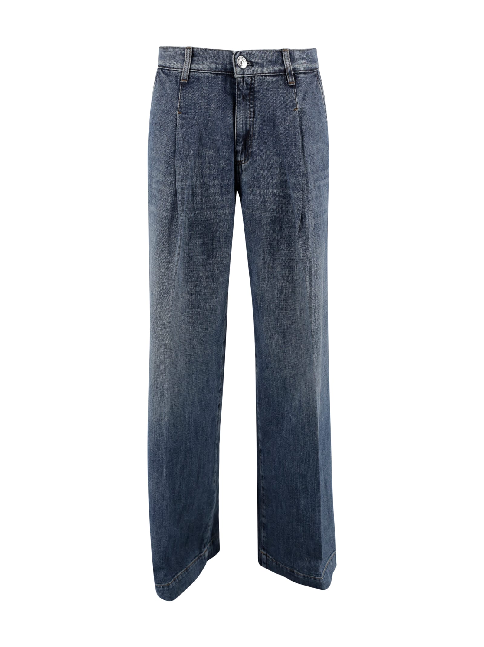 High-waisted Jeans