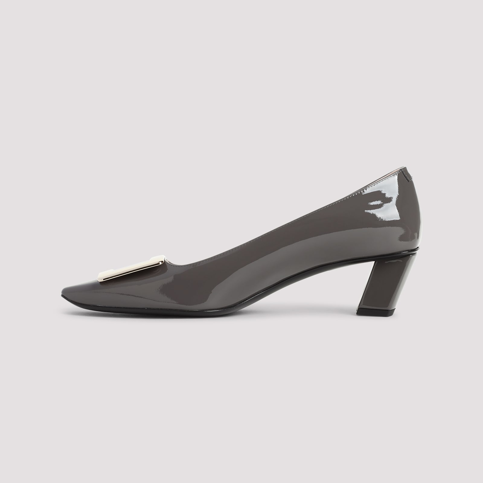 Roger Vivier Belle Vivier Buckle Pumps In Cenere Scuro