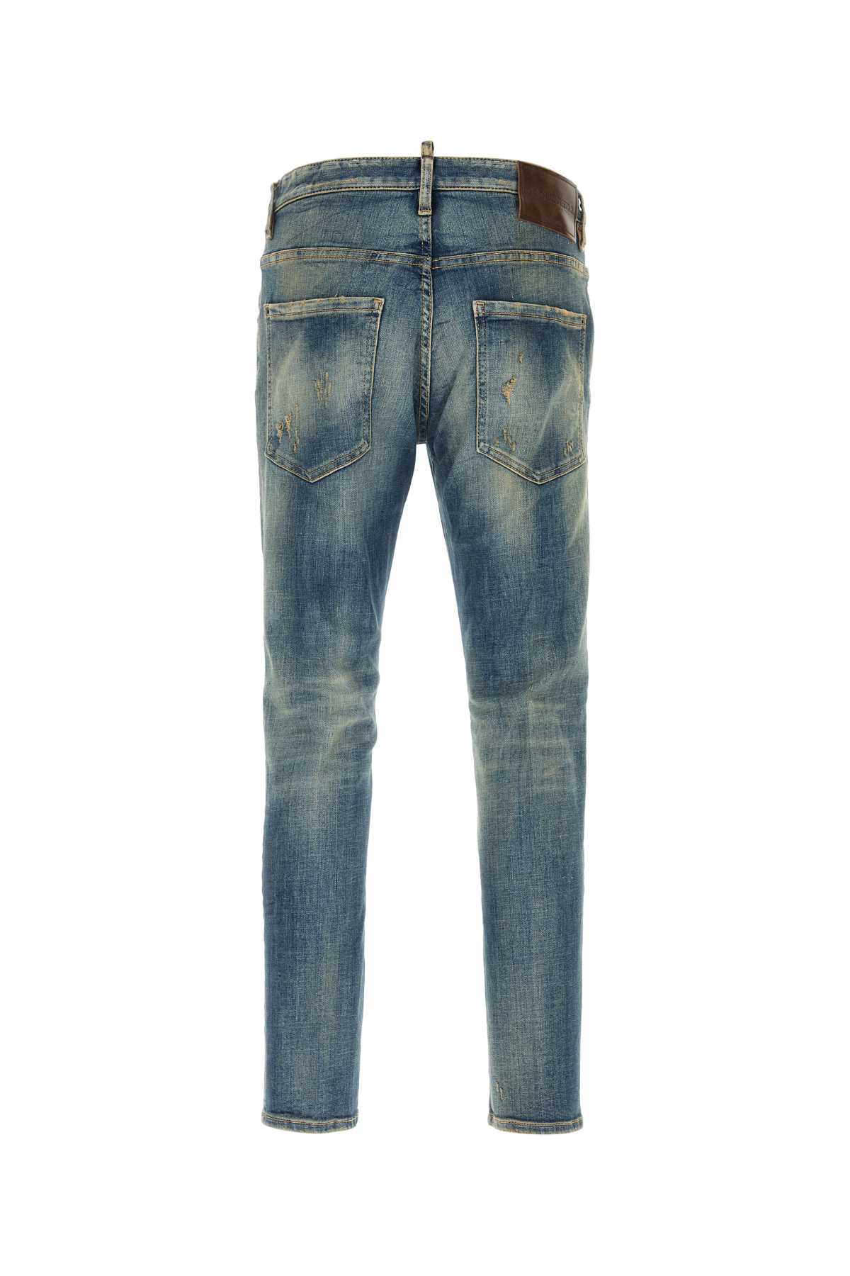 Dsquared2 Dsquared Stretch Denim Skater Jeans In Blue