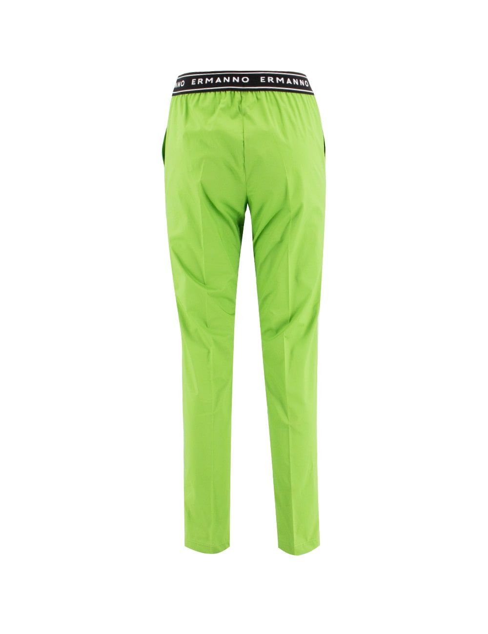 Shop Ermanno Firenze Trousers In Green Black White