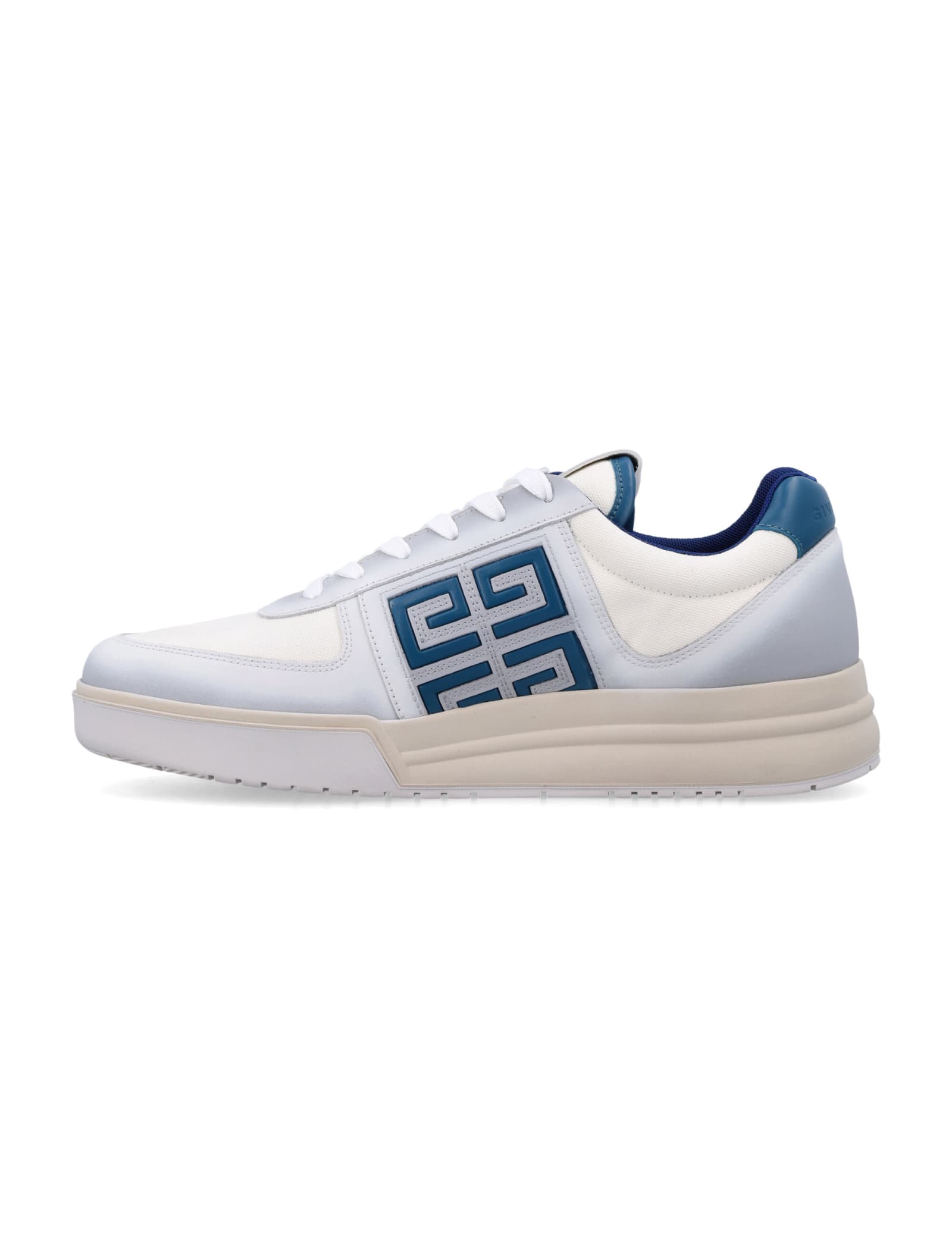 Shop Givenchy G4 Low-top Sneakers In White/blue