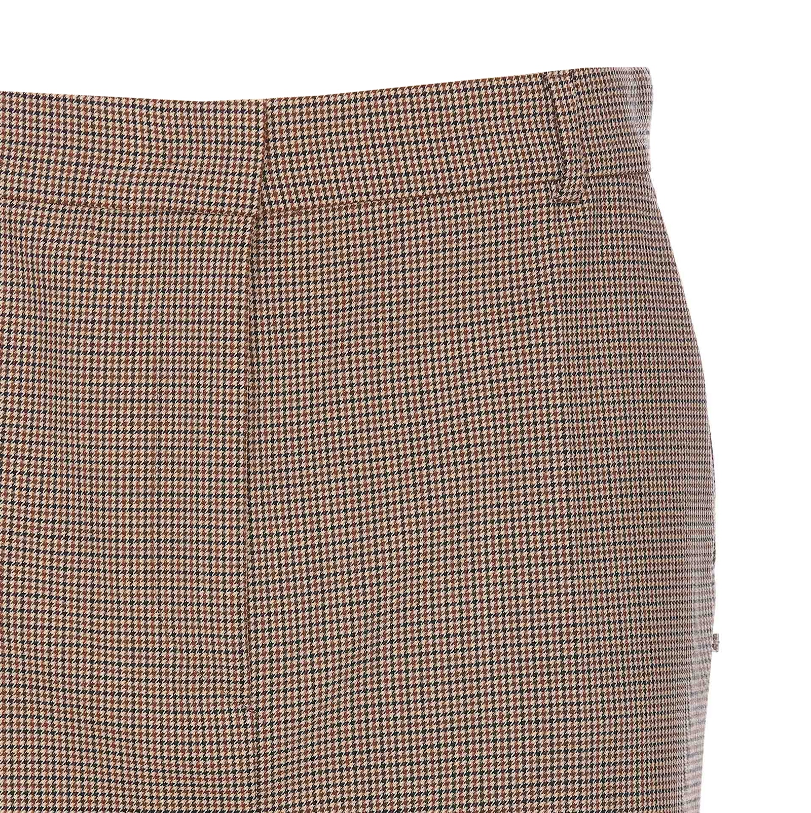 Shop Sportmax Checked Mini Skirt In Beige