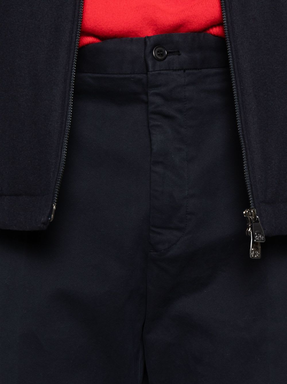 Incotex Tailored Trousers With Pockets And Loops In Black