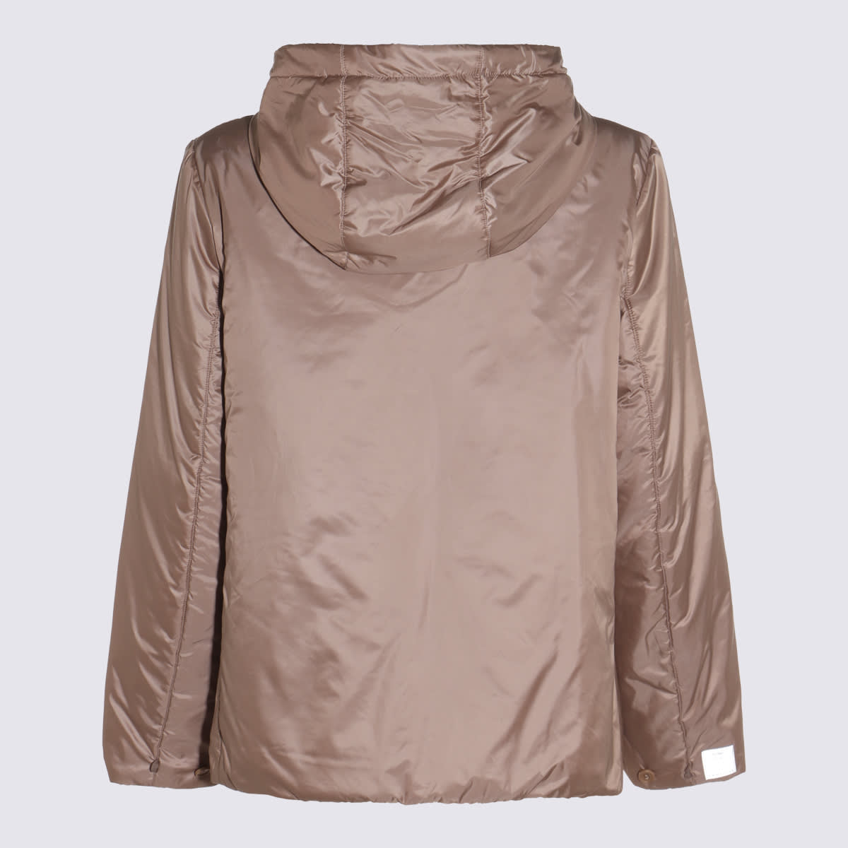 Max Mara The Cube Beige Greenh Down Jacket In Neutral