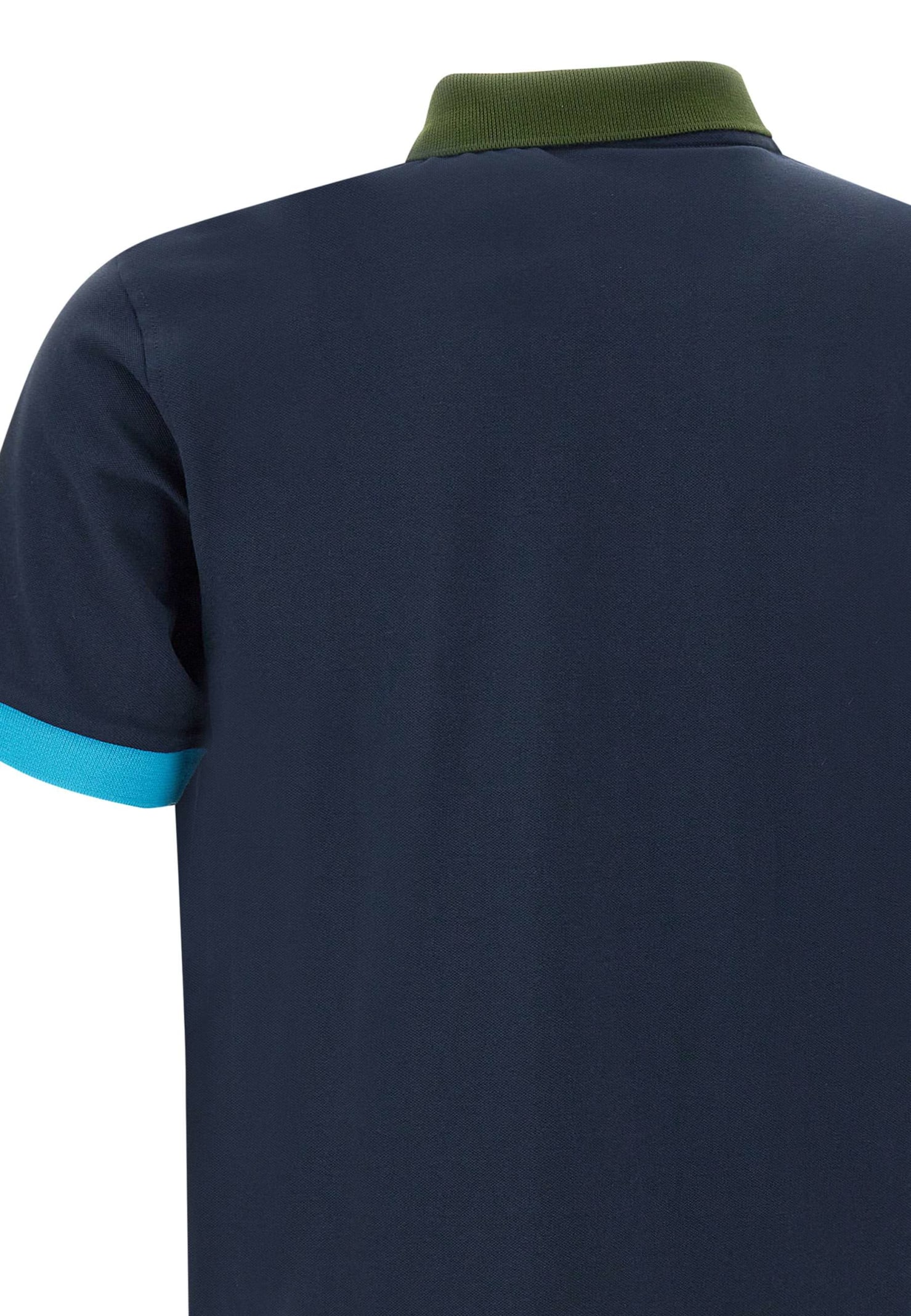 Shop Sun 68 3-colors Cotton Polo Shirt In Blue