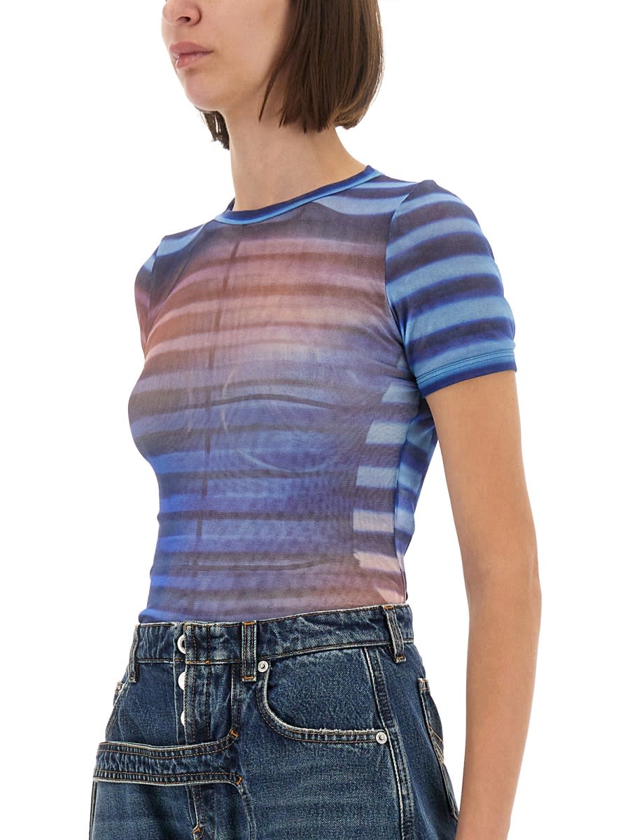Jean Paul Gaultier Air Mesh T-shirt In Multi