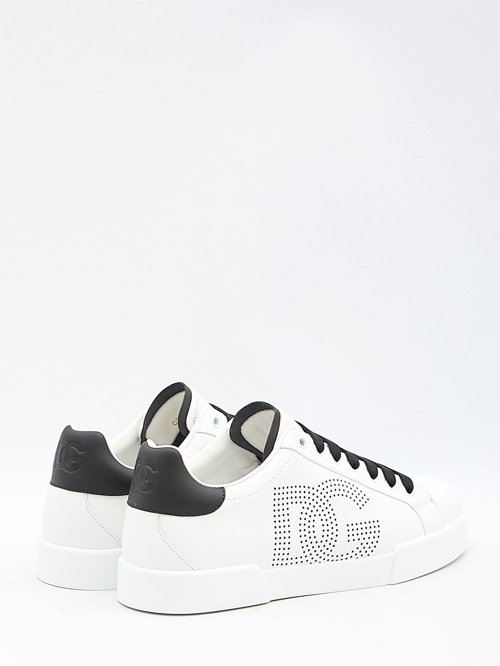 Shop Dolce & Gabbana Portofino Sneakers In White