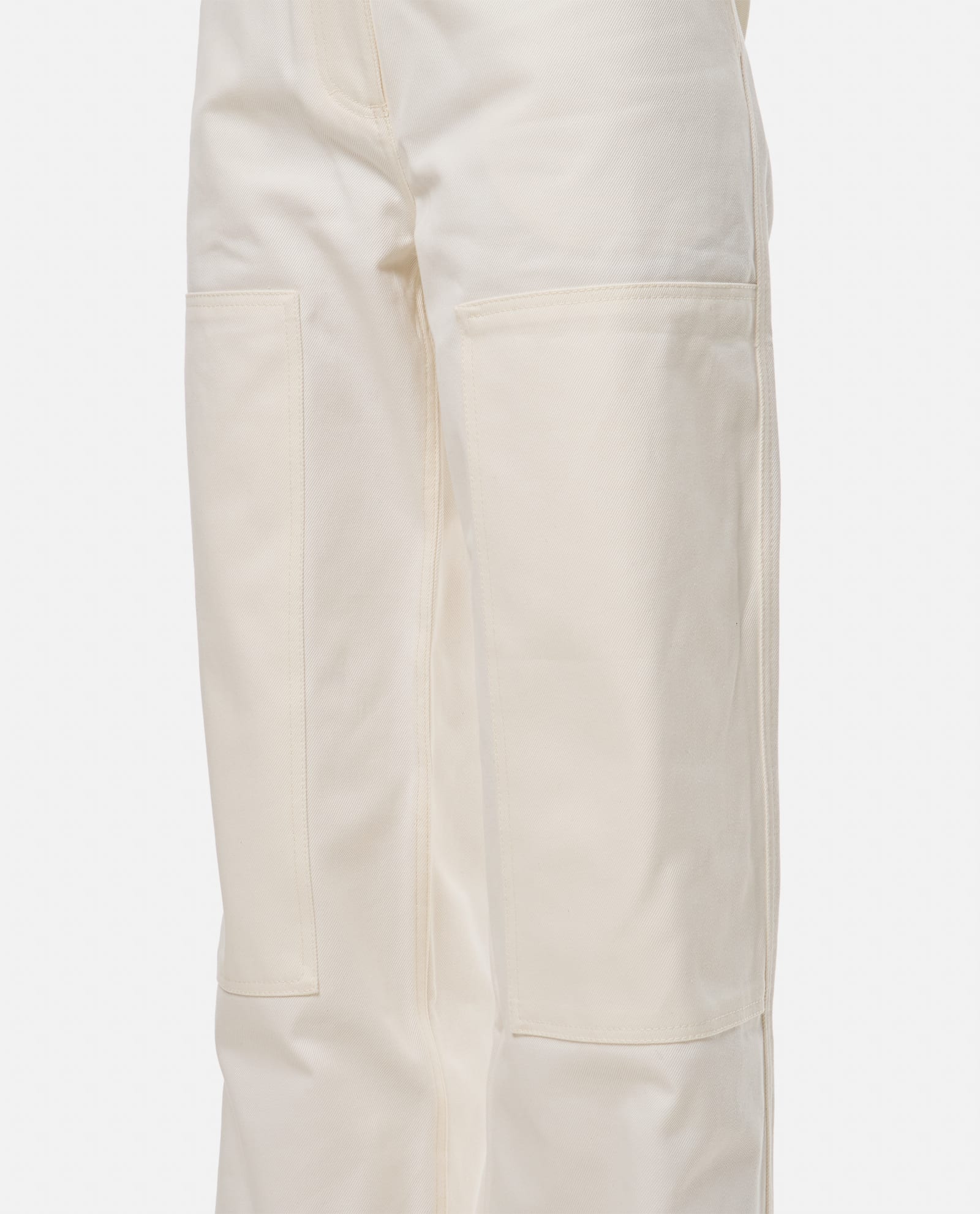 Shop Cecilie Bahnsen Virginia Denim Trousers In White