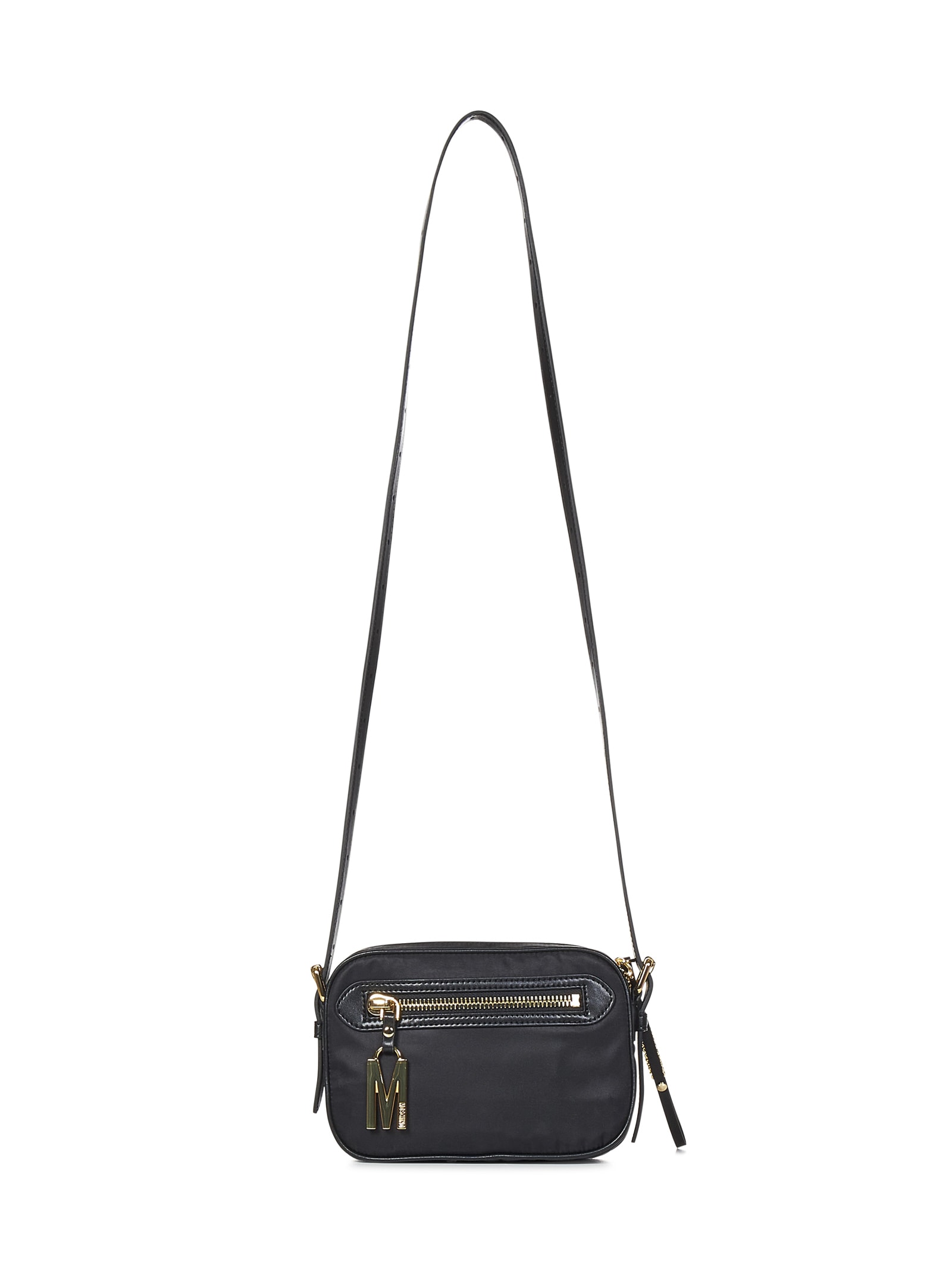 Shop Moschino Shoulder Bag In Black