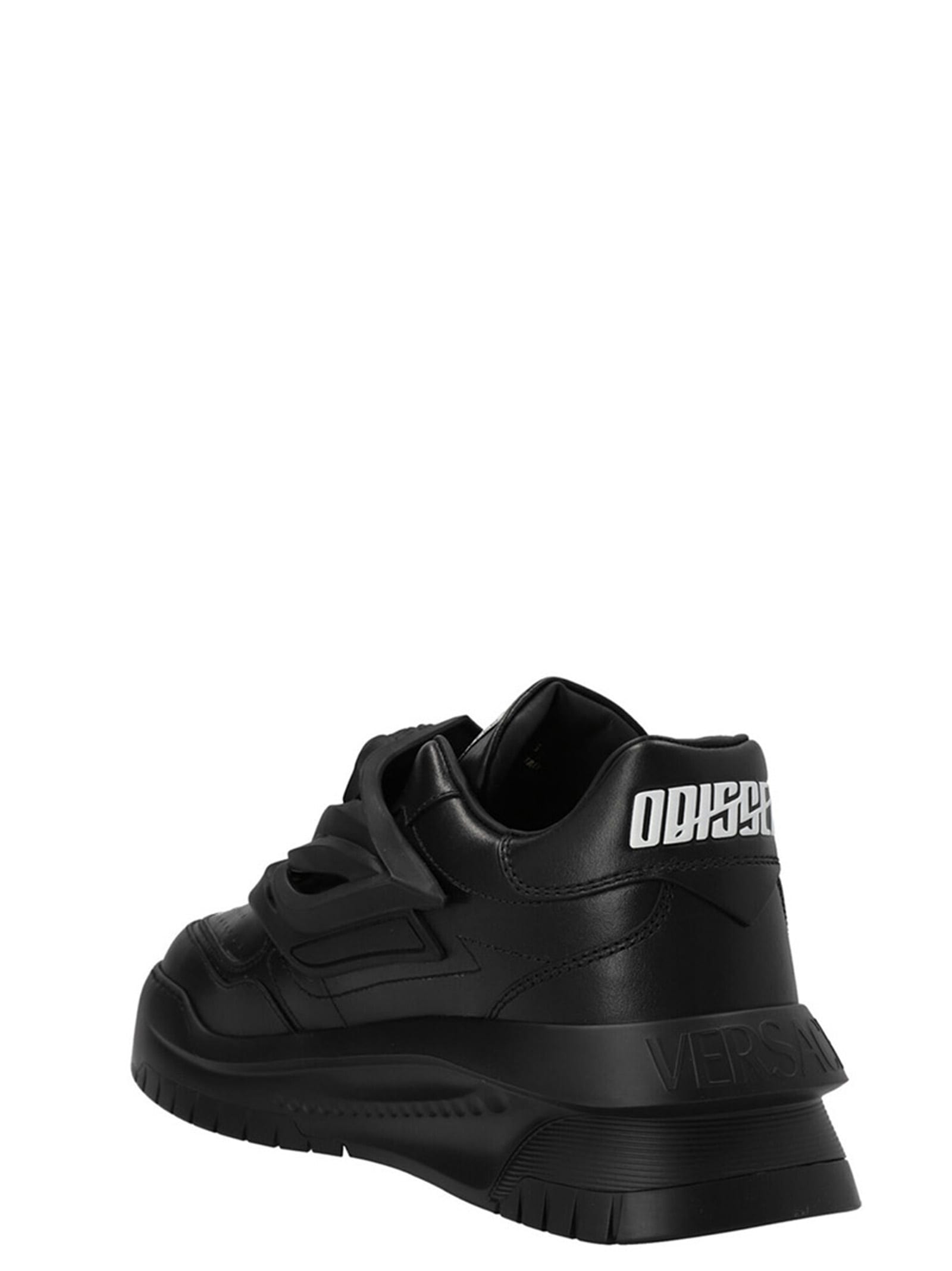 Shop Versace Odyssey Sneakers In Black