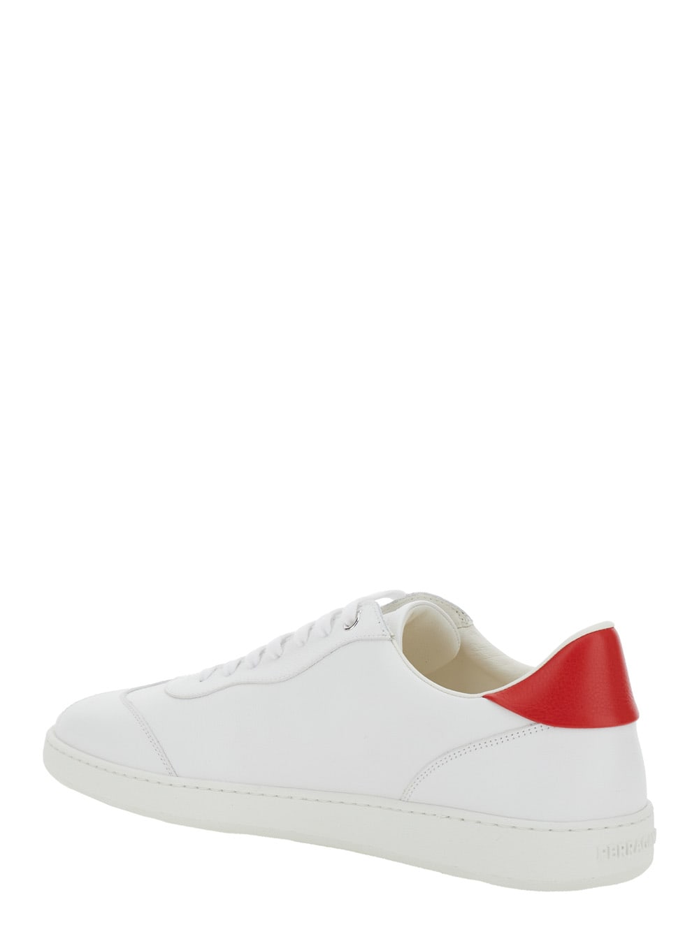 Ferragamo Logo-lacing Low-cut Casual Shoes In White