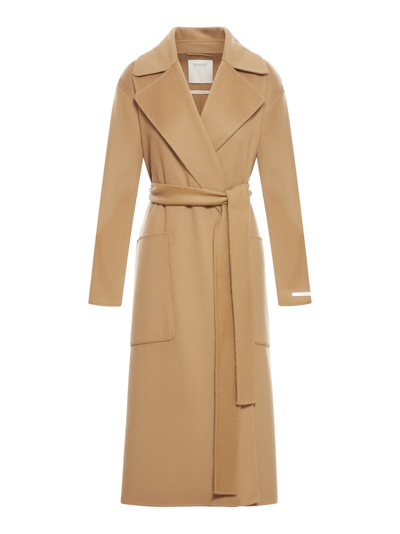 Shop Sportmax Veleno Coat In Camel