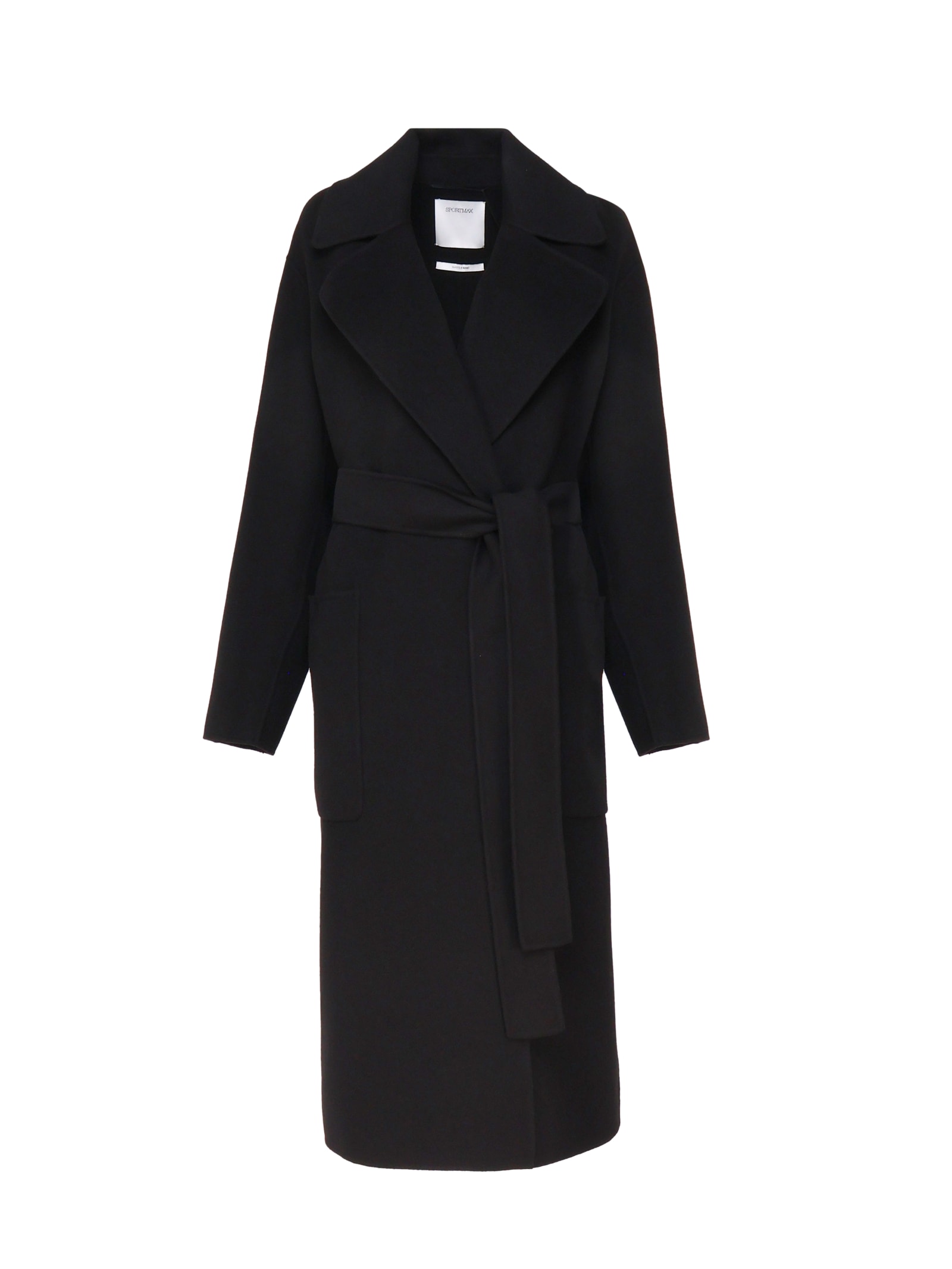 Shop Sportmax Veleno Coat In Virgin Wool