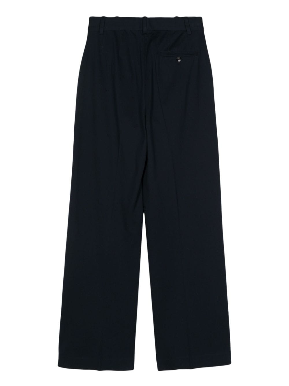 Circolo 1901 Wide-leg Stretch Cotton Pants In Blue
