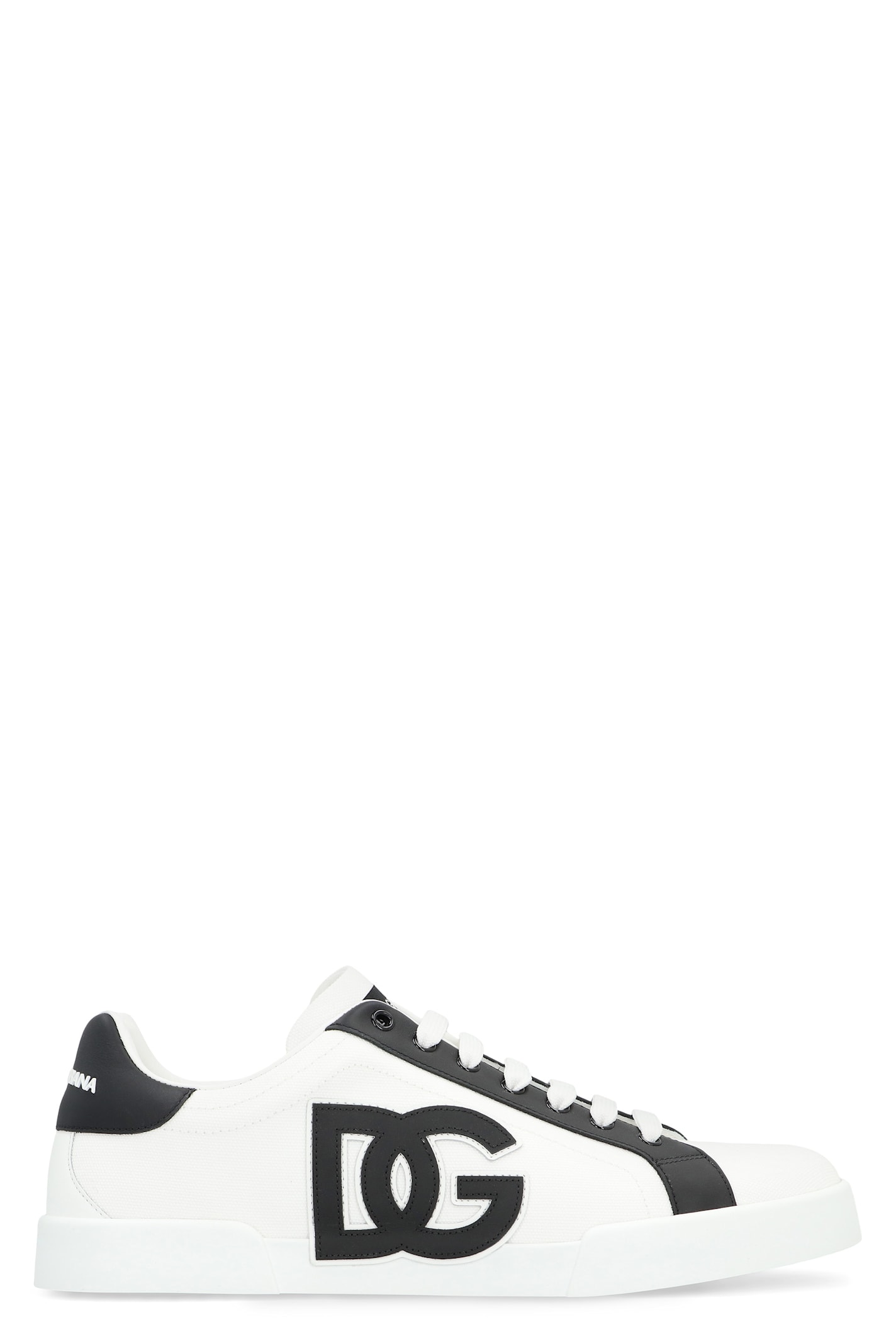 Dolce & Gabbana Portofino Light Strobel Sneakers In Black And White Dolce E Gabbana In Multi