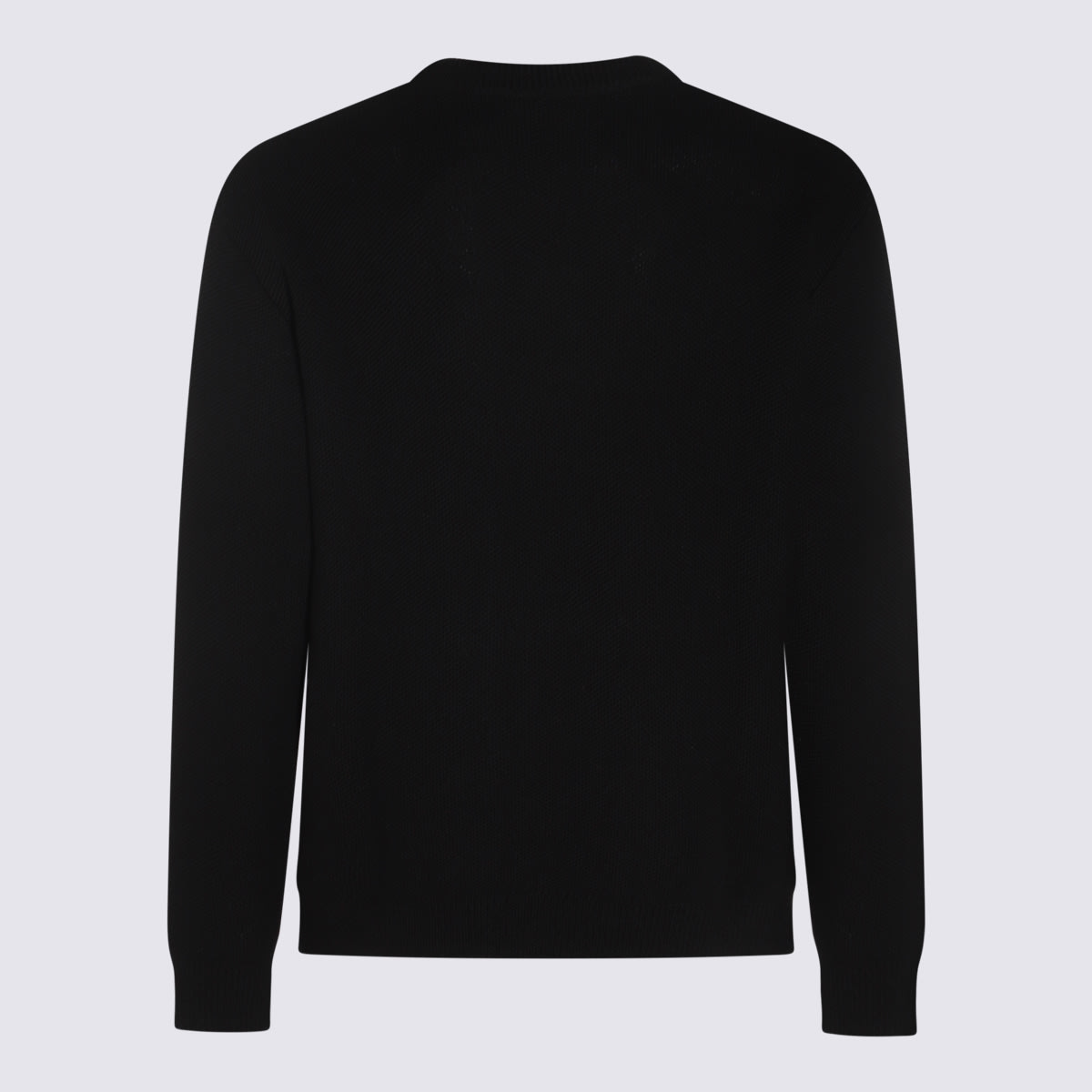 Shop Moschino Black Wool Knitwear