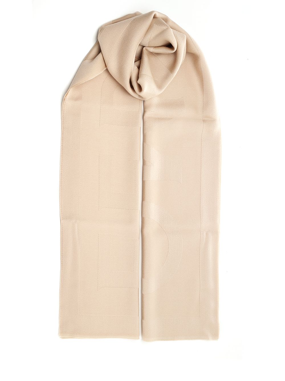 Shop Ferragamo Wool Scarf In Beige