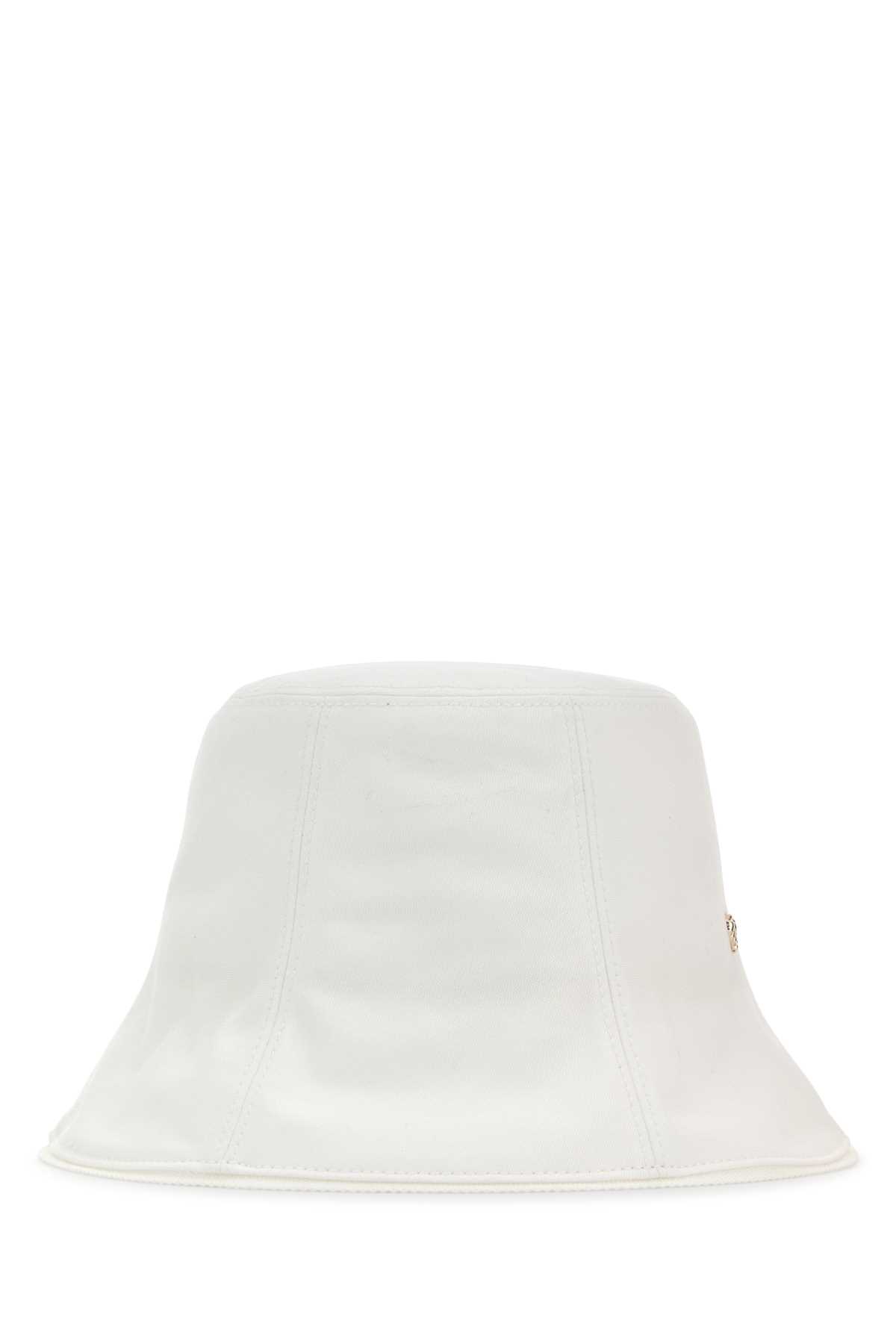 Helen Kaminski White Cotton Now Bucket Hat