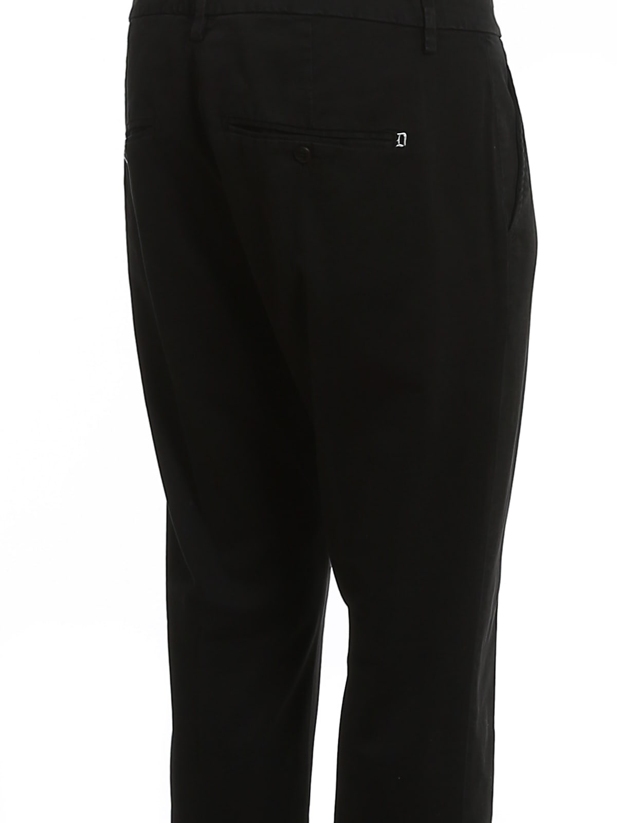 Dondup Belt Loop Casual Pants In Black